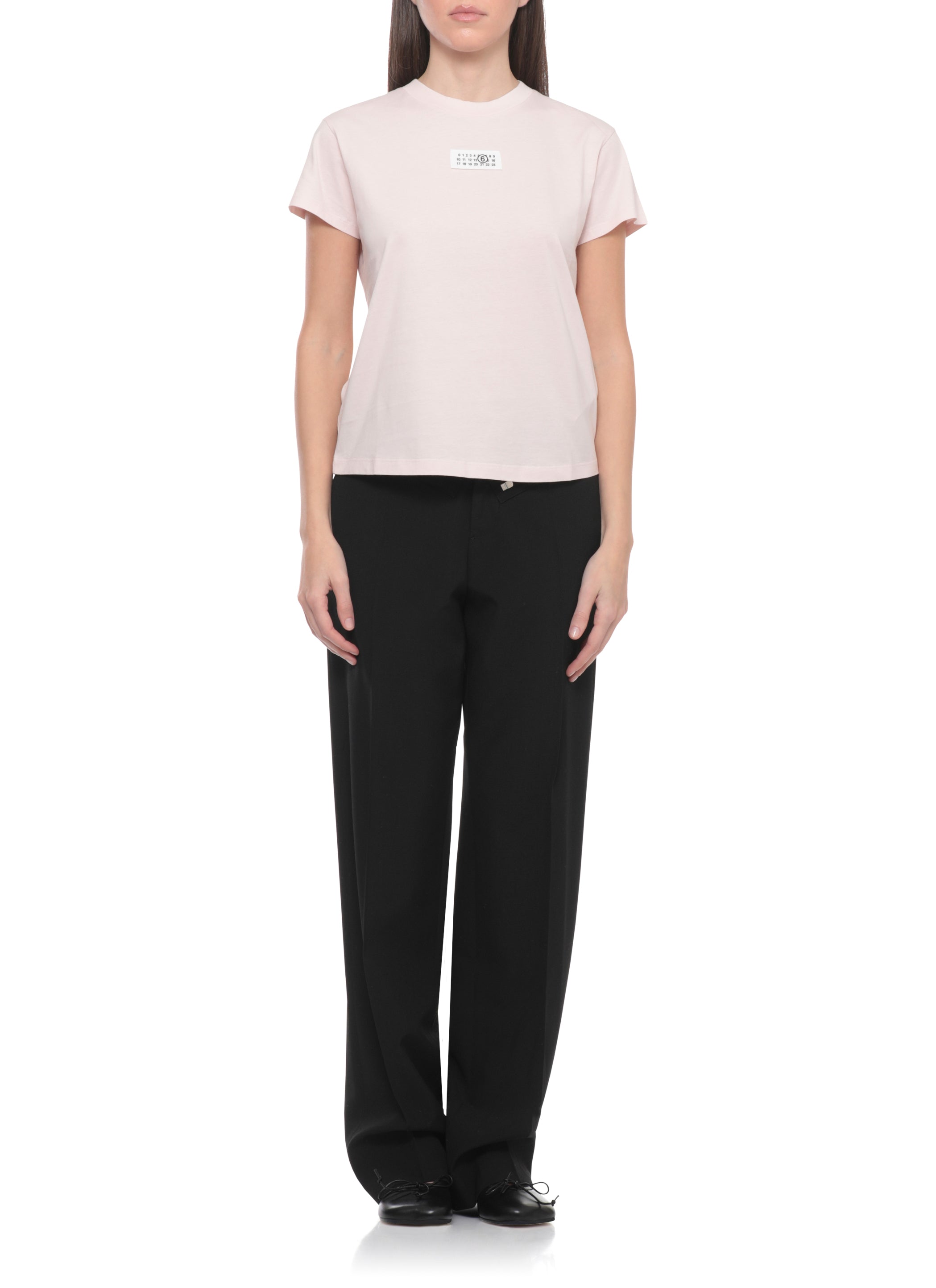 MM6 Maison Margiela T-shirts and Polos Pink Cotton