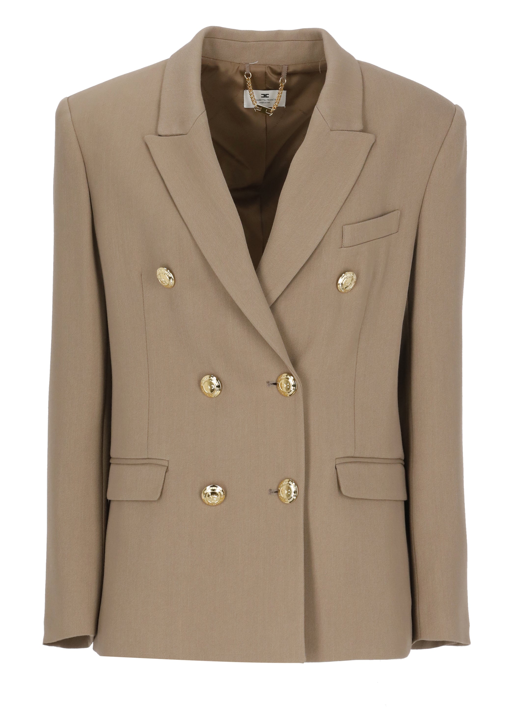Elisabetta Franchi Jackets Brown