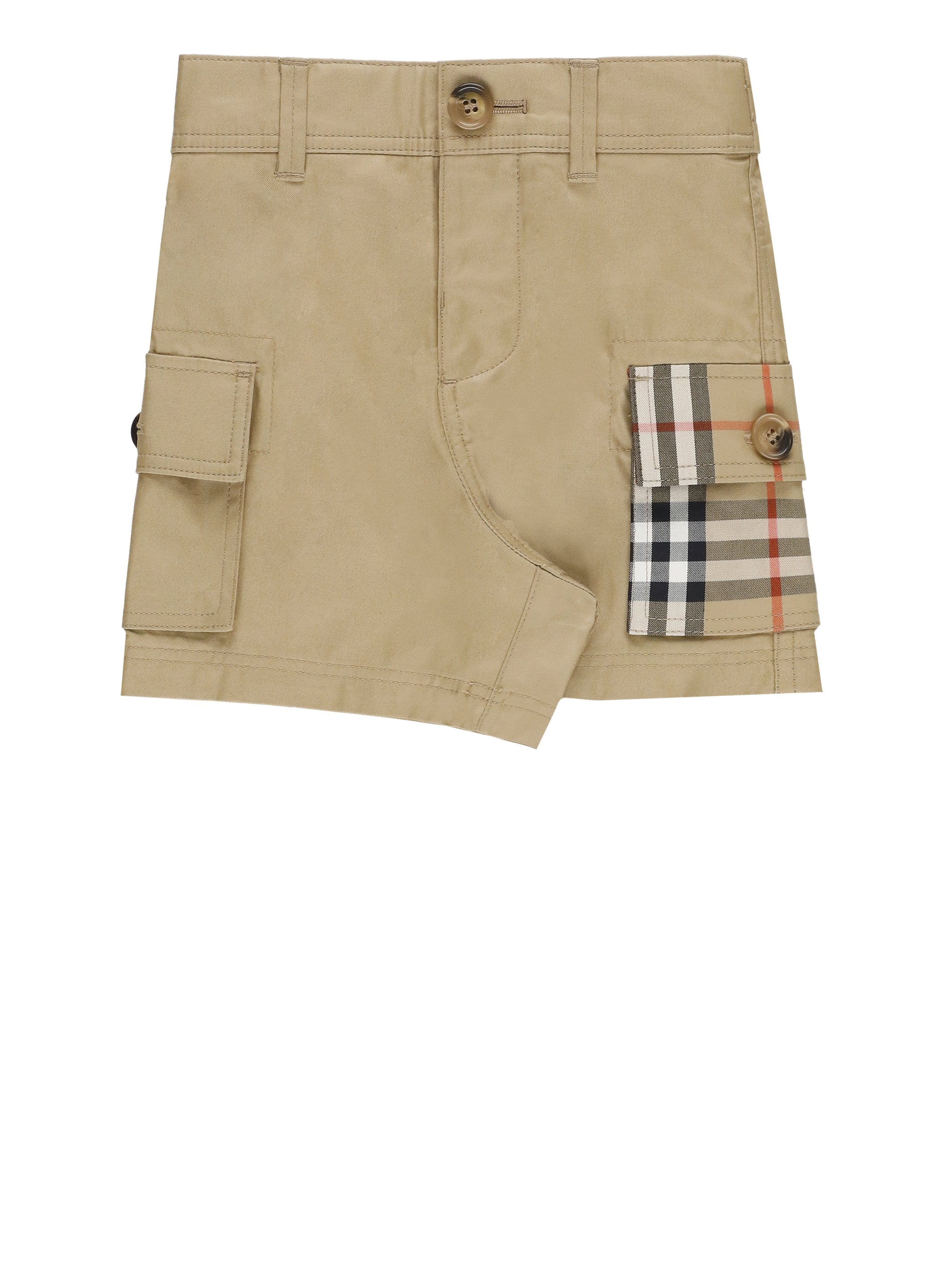 Burberry Shorts Beige Cotton