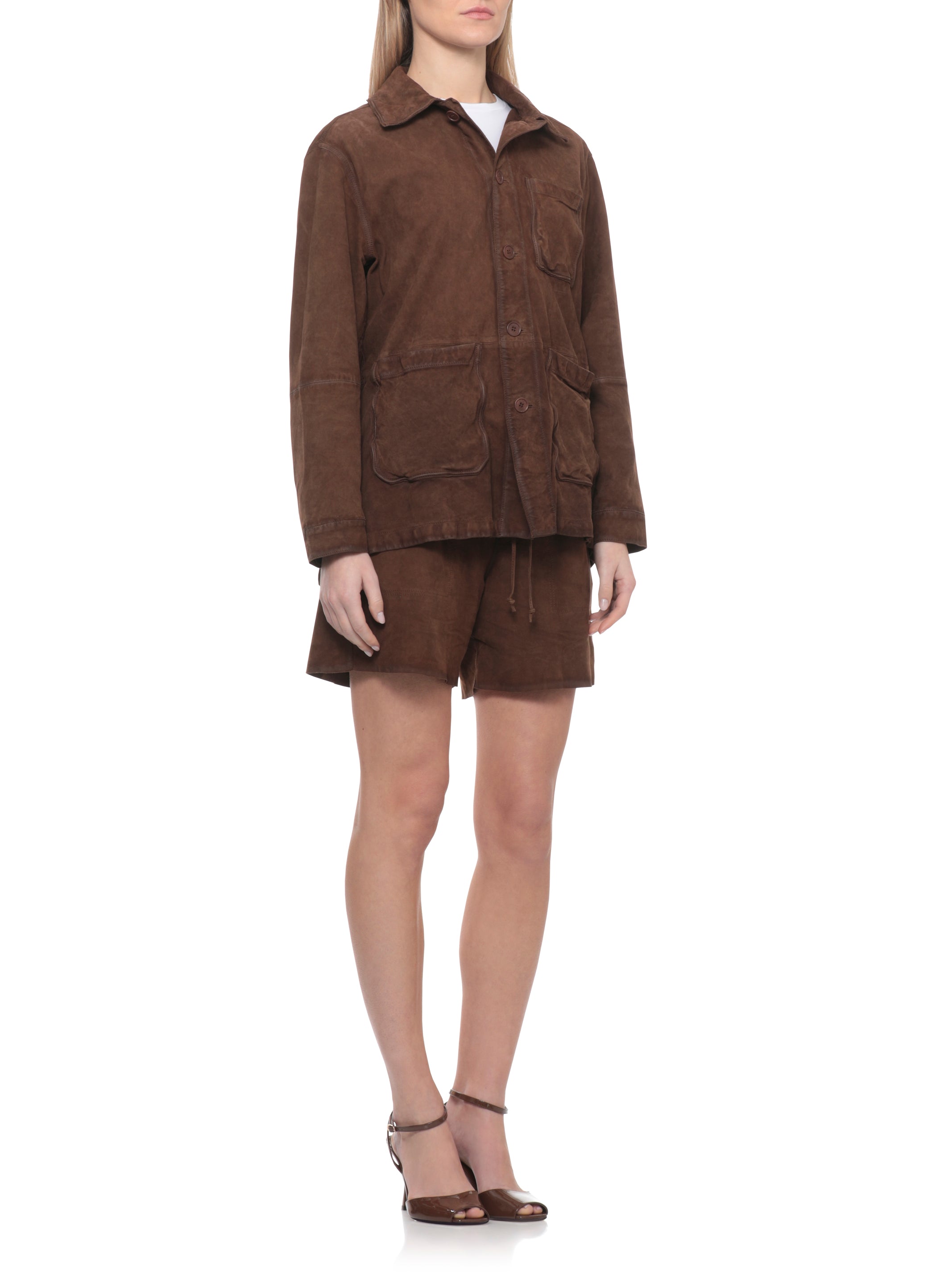 Parosh Jackets Brown Goatskin