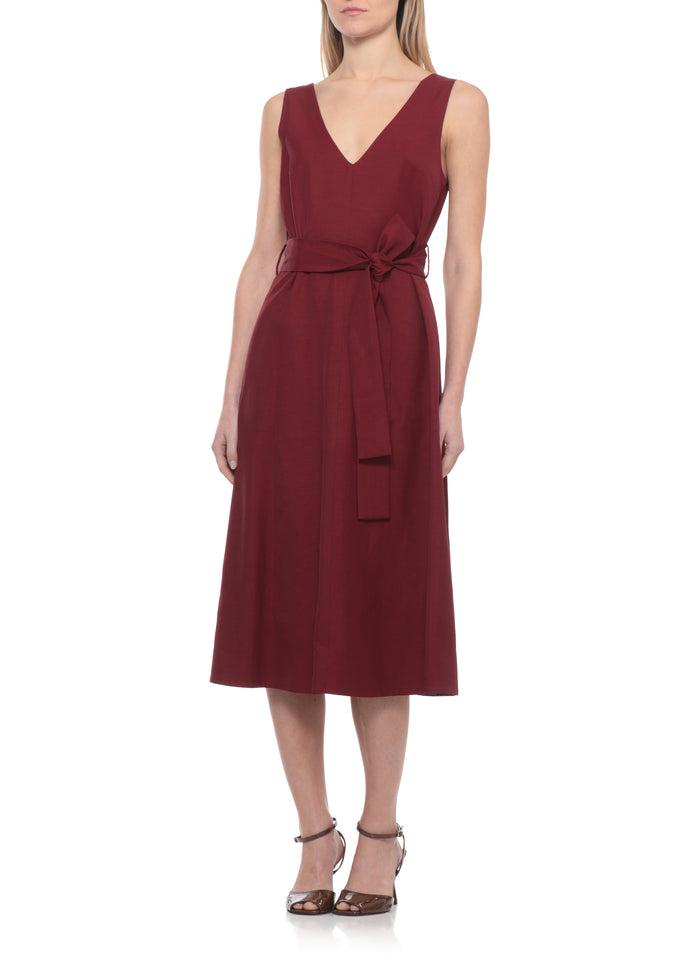 Parosh Dresses Bordeaux Viscose Linen
