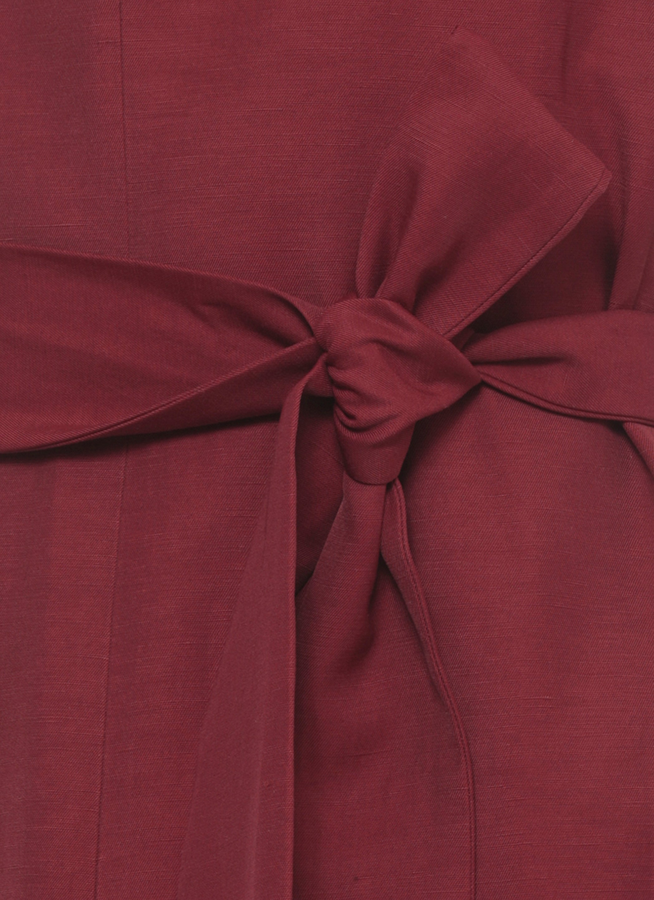 Parosh Dresses Bordeaux Viscose Linen