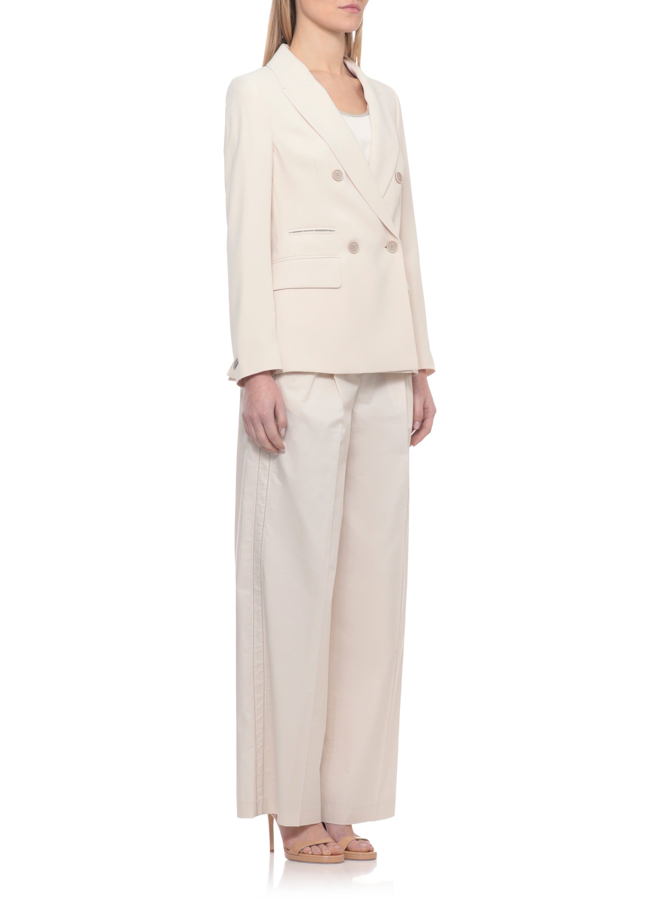 Peserico Jackets Beige Polyester Lining: Viscose