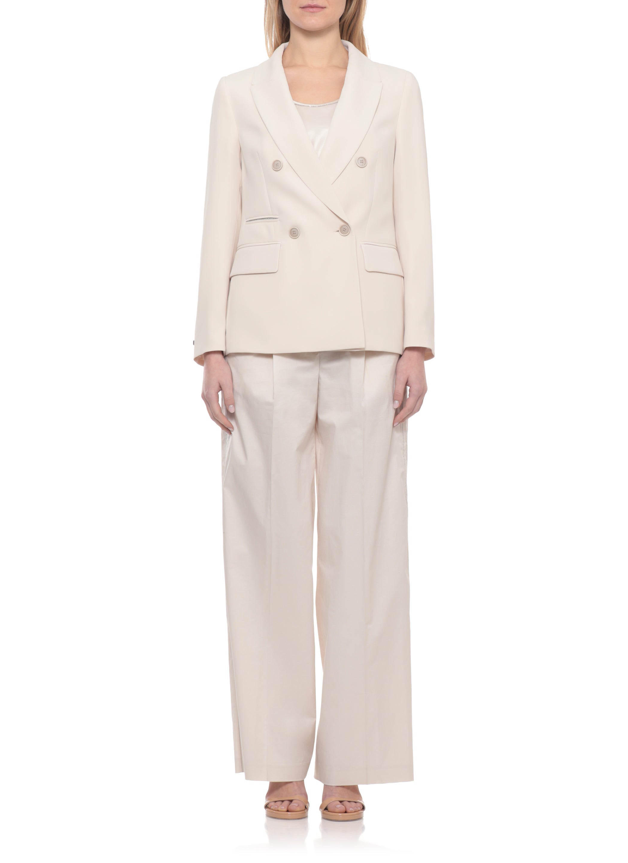 Peserico Jackets Beige Polyester Lining: Viscose