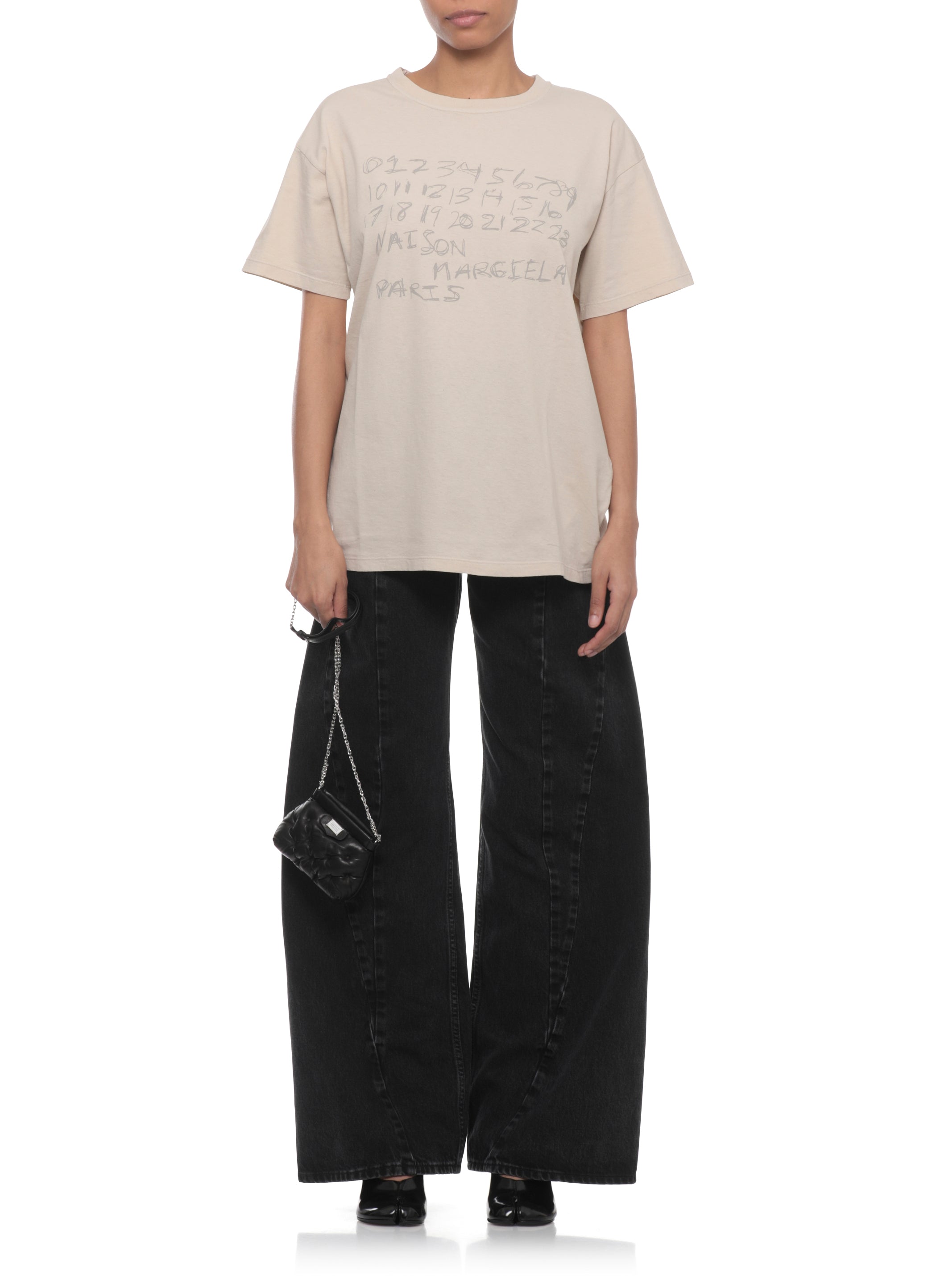 Maison Margiela T-shirts and Polos Beige Cotton