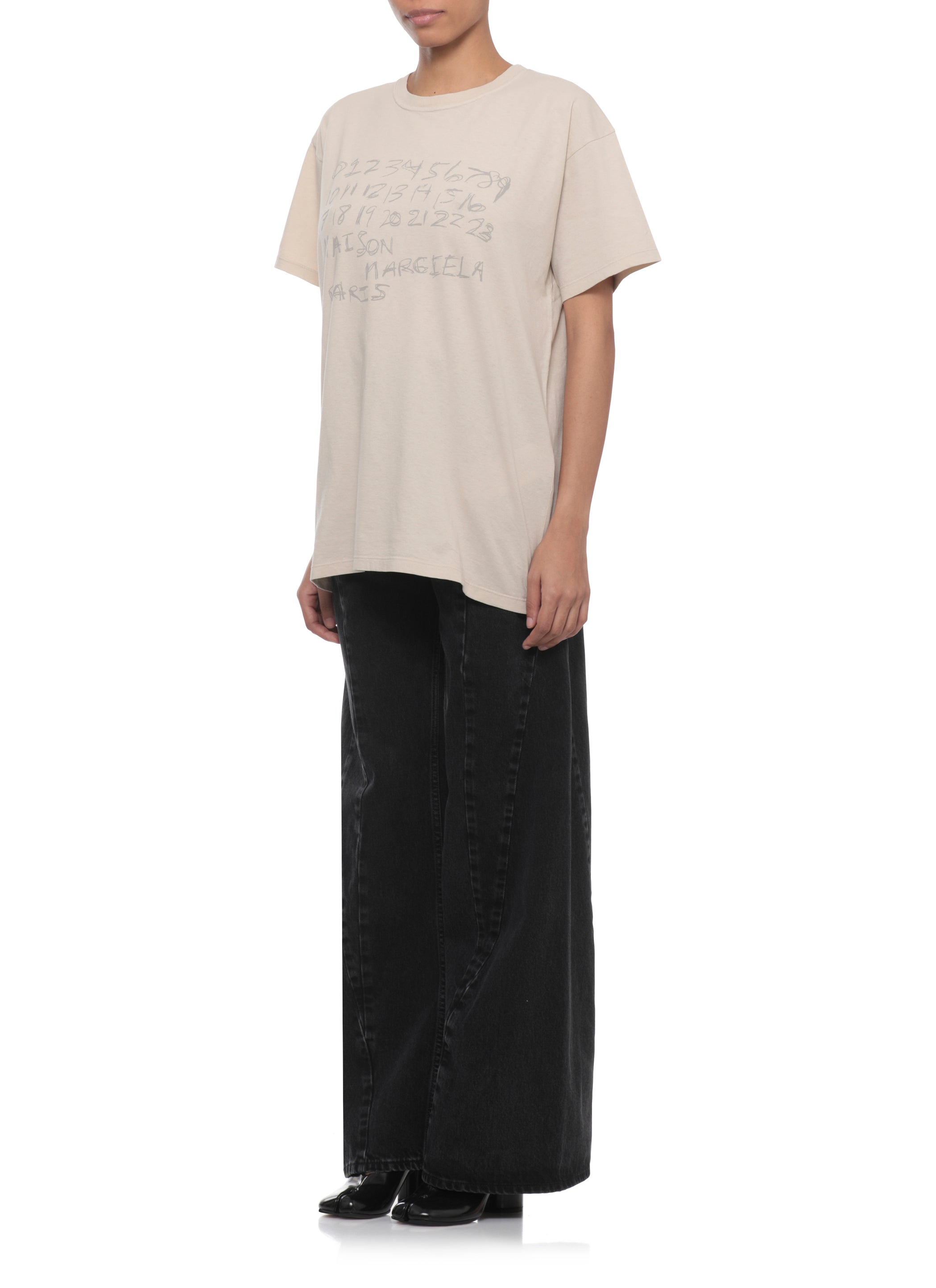 Maison Margiela T-shirts and Polos Beige Cotton