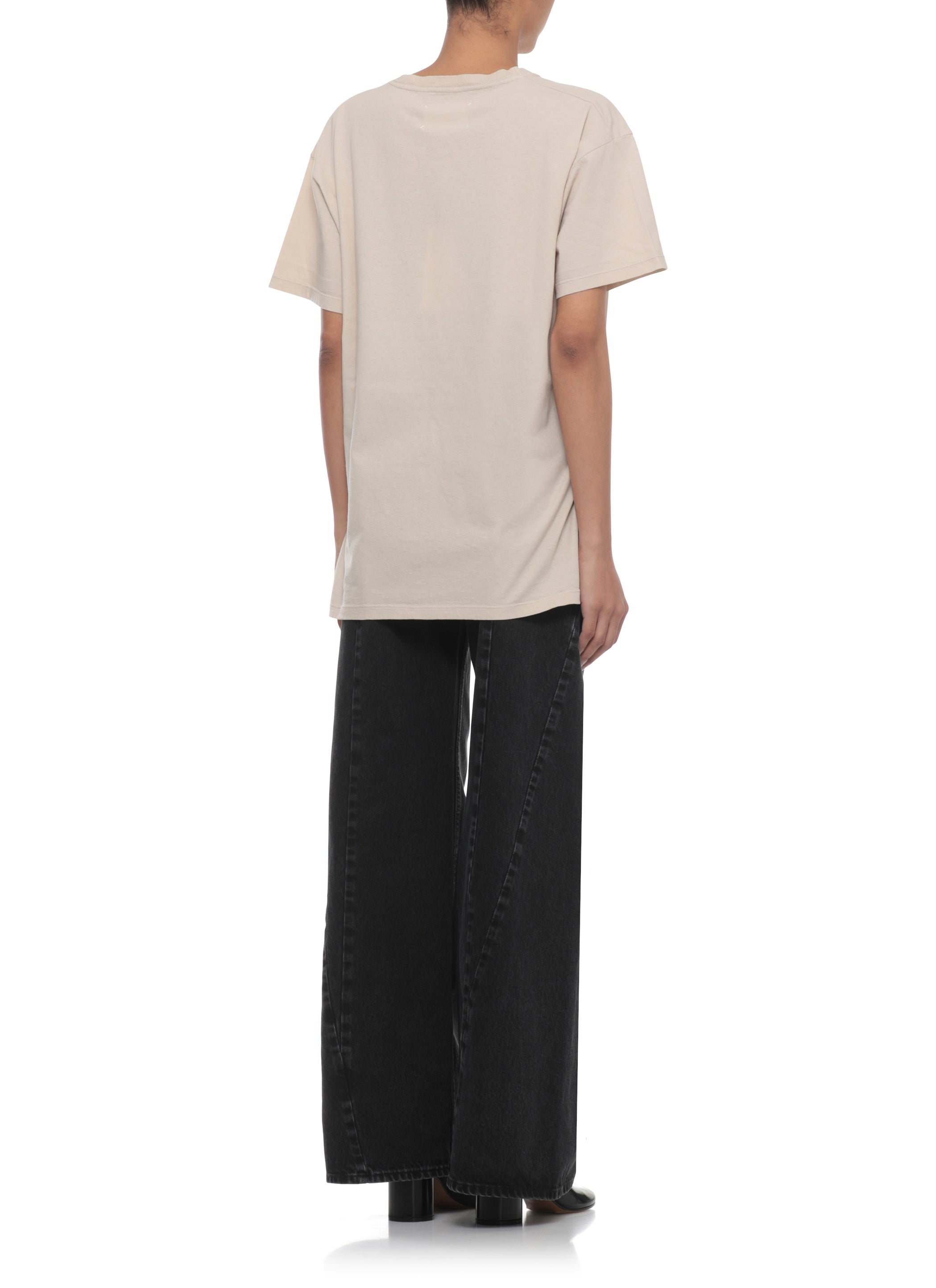 Maison Margiela T-shirts and Polos Beige Cotton