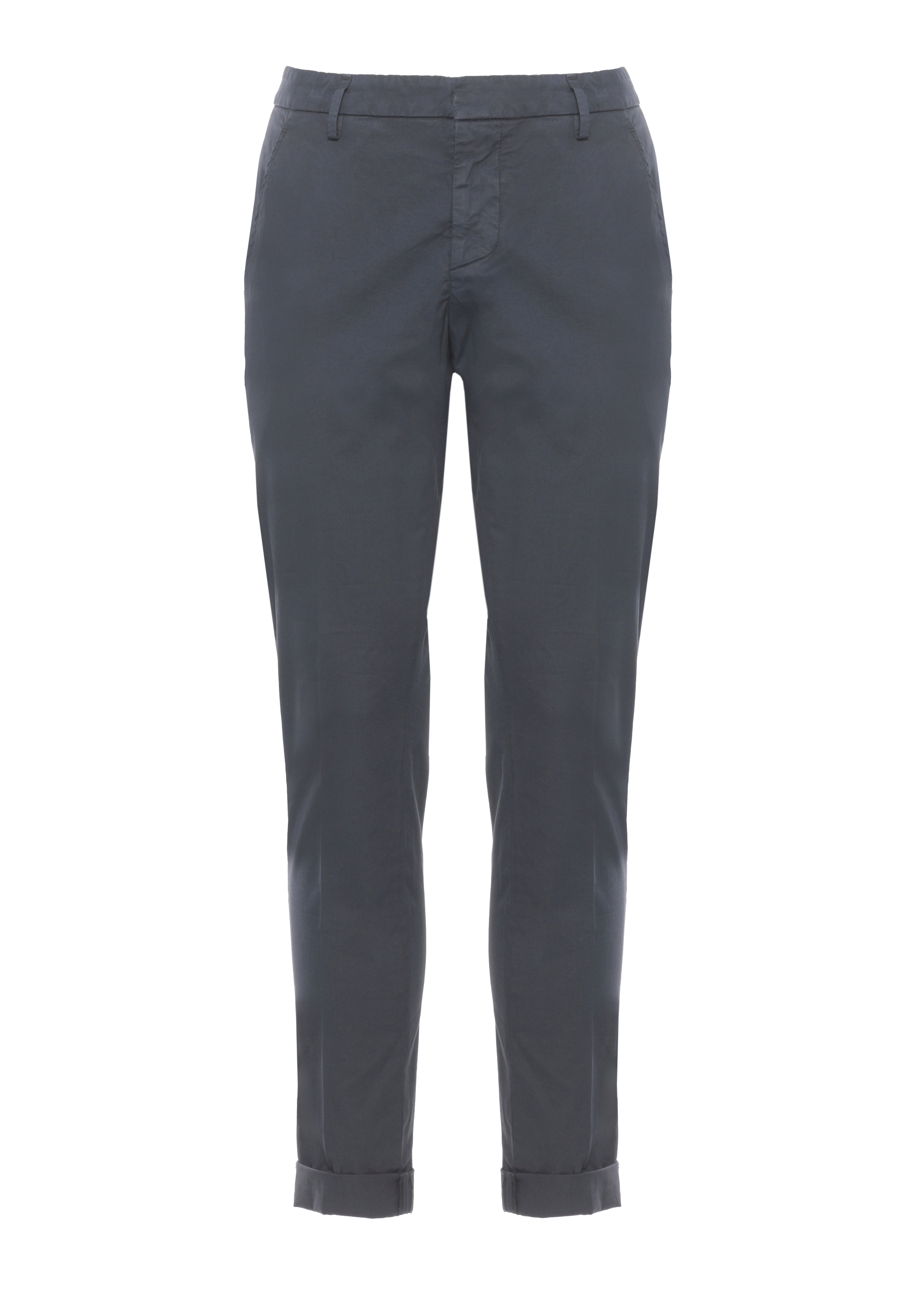 Dondup Trousers Blue Cotton Elastane