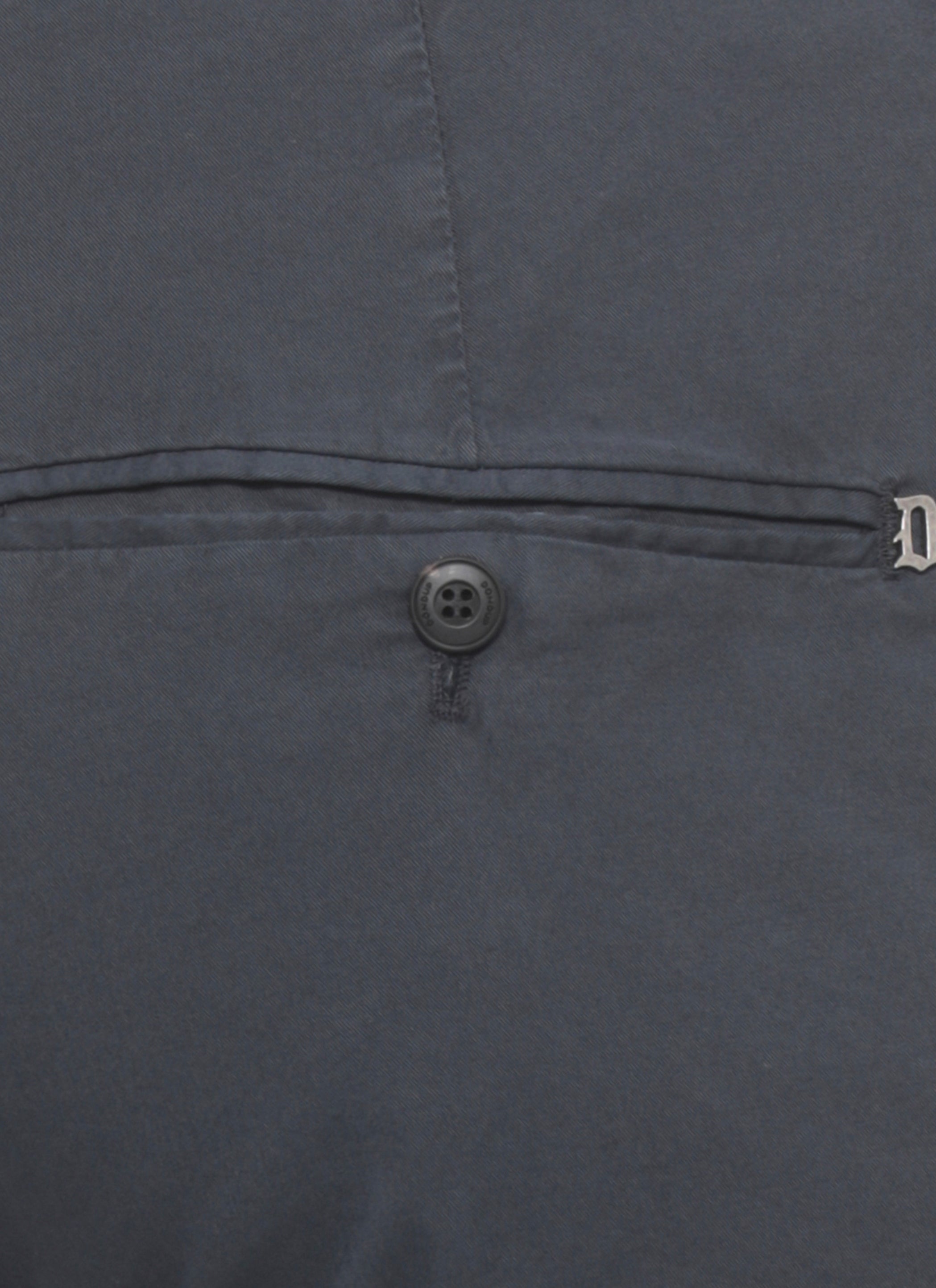 Dondup Trousers Blue Cotton Elastane