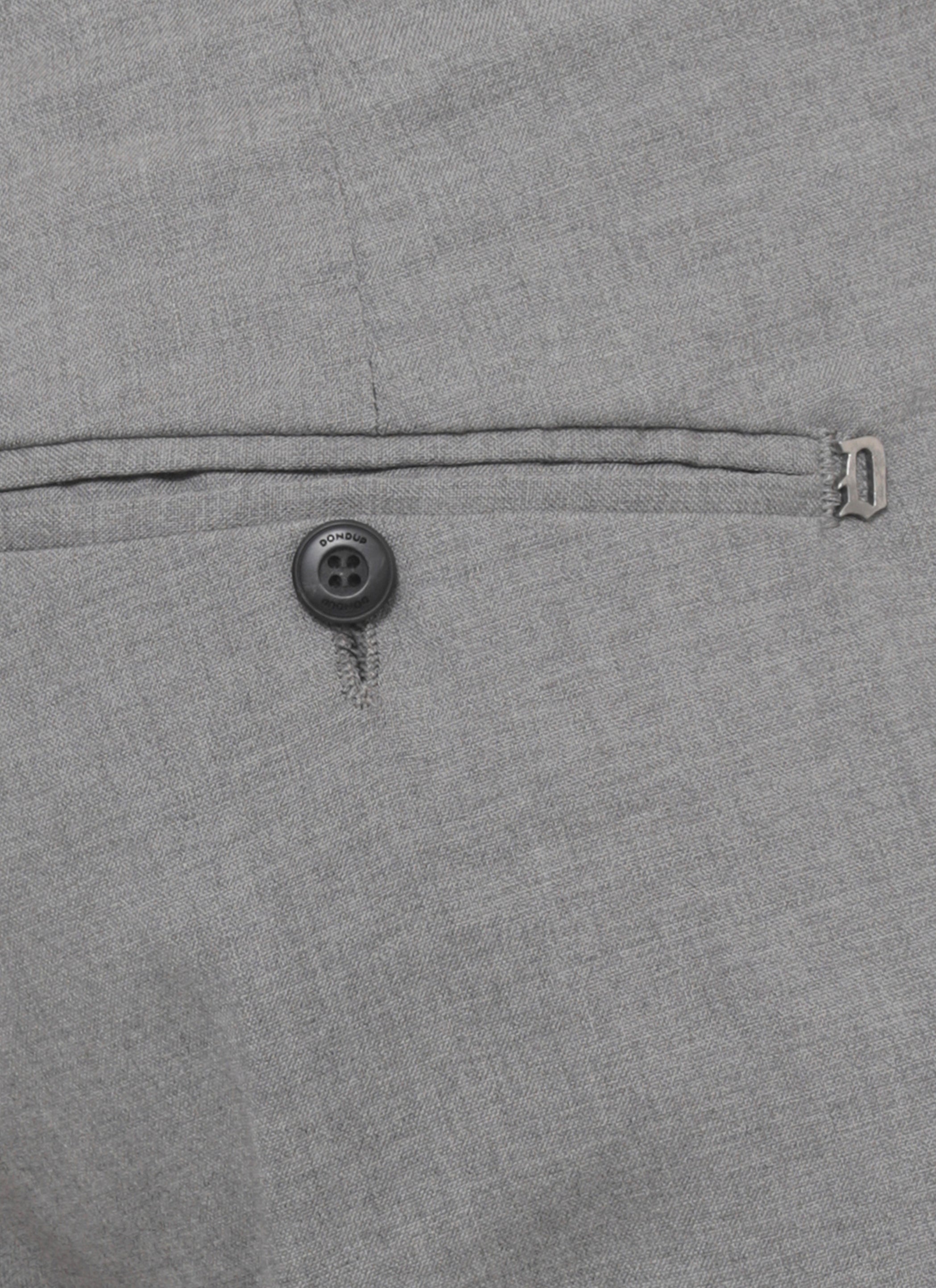 Dondup Trousers Grey Wool Elastane Lining: Cotton