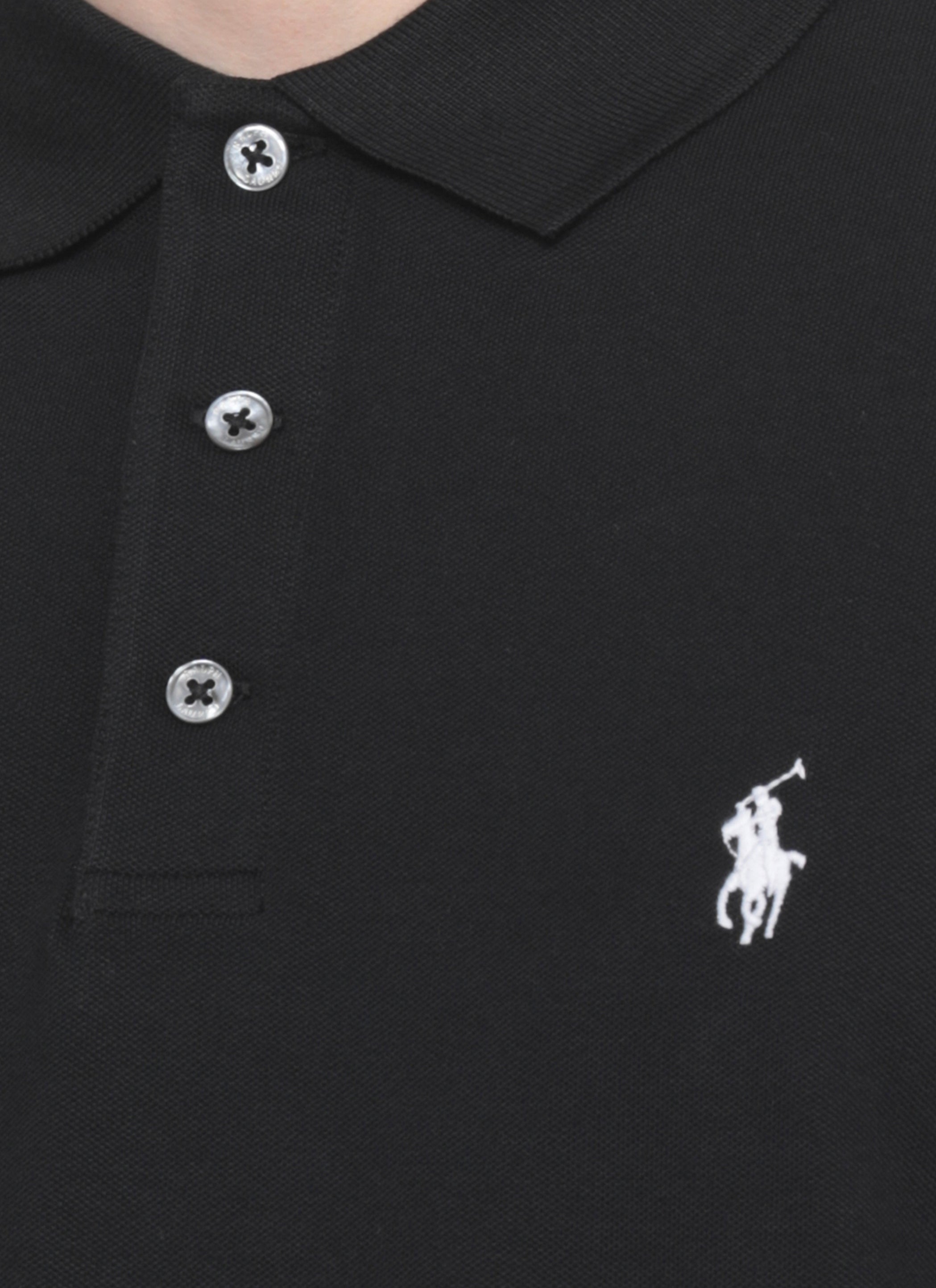 Ralph Lauren T-shirts and Polos Black Cotton Elastane