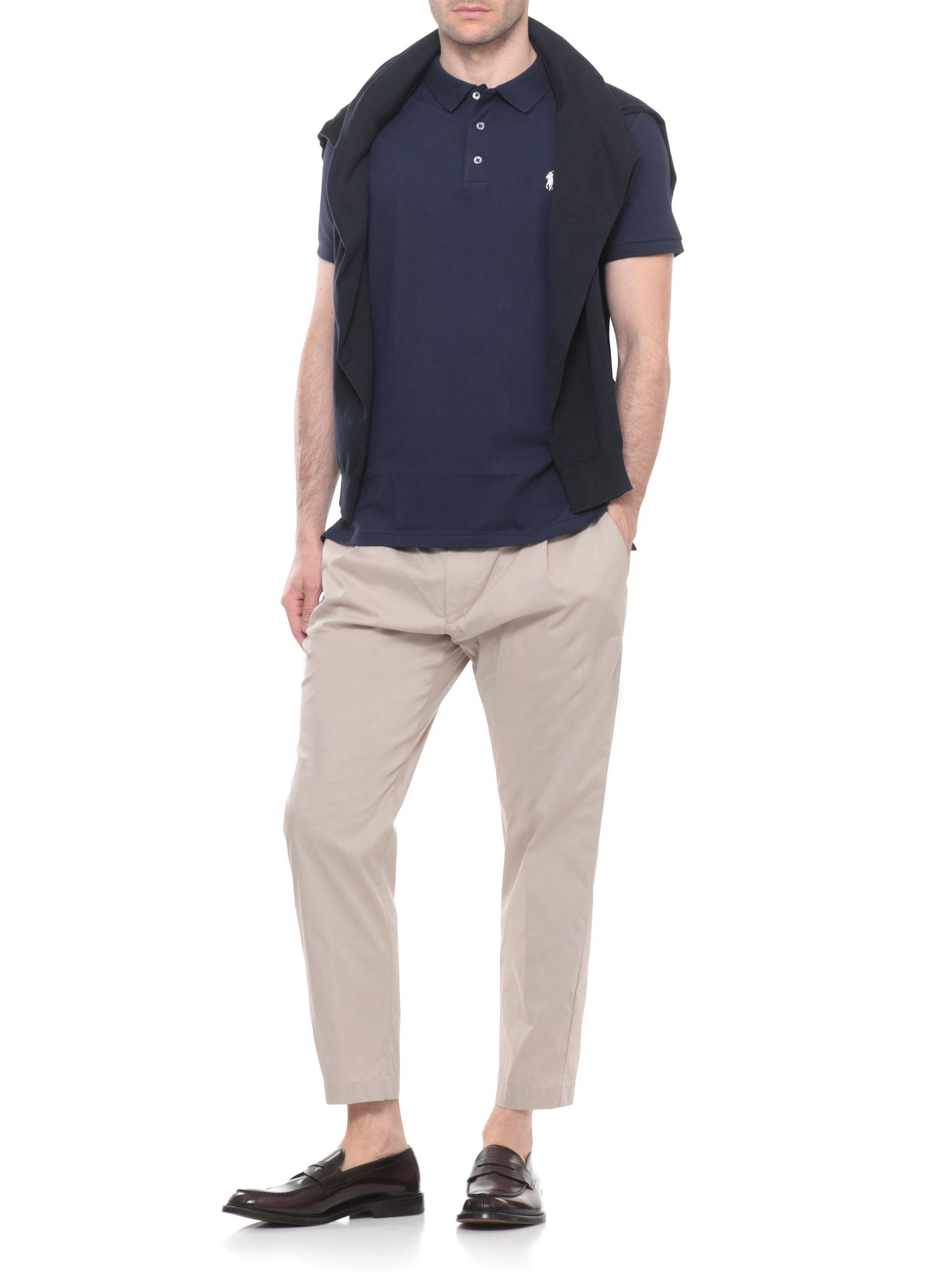 Ralph Lauren T-shirts and Polos Blue Cotone Elastan