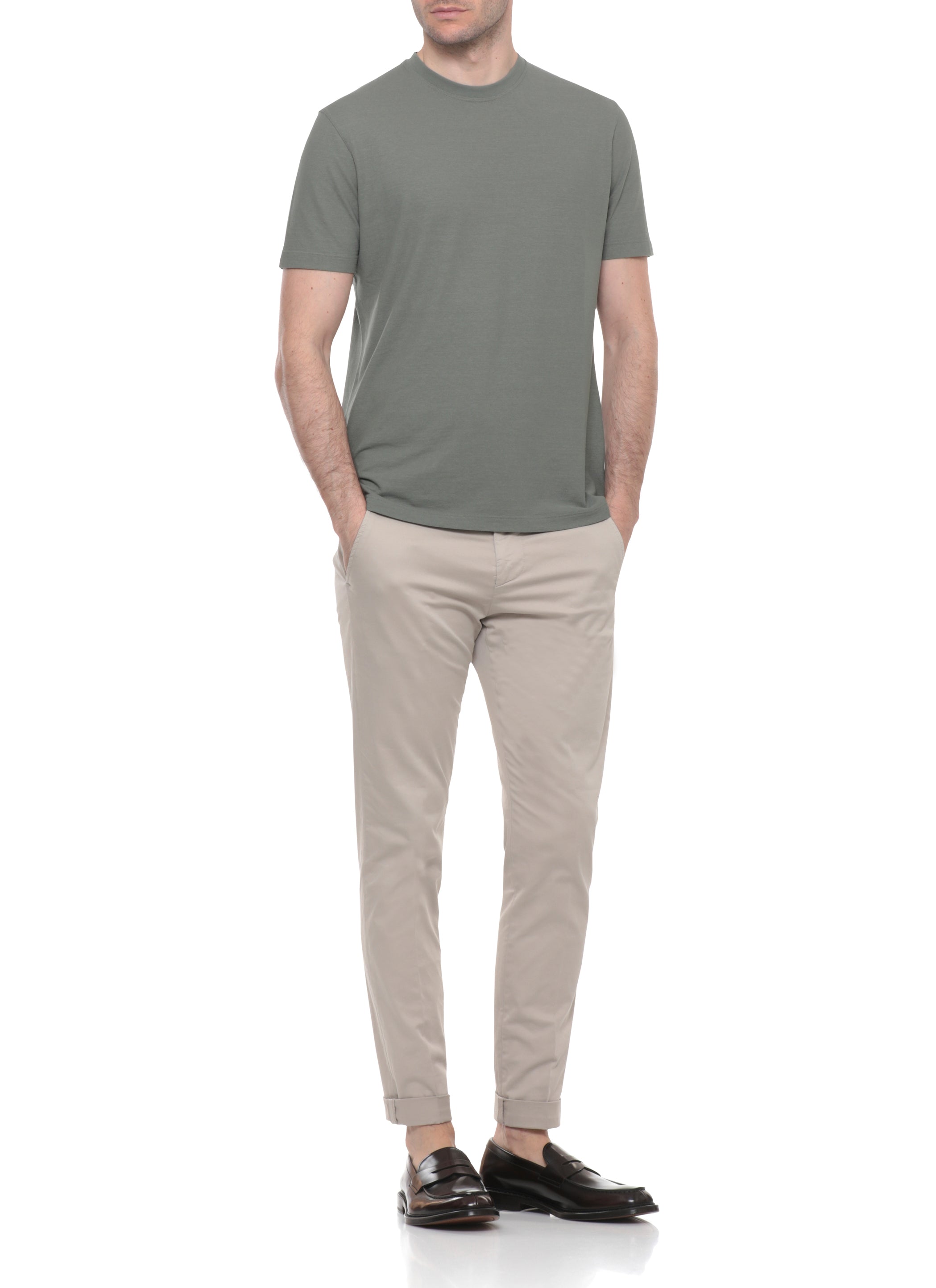 Zanone T-shirts and Polos Green Cotton