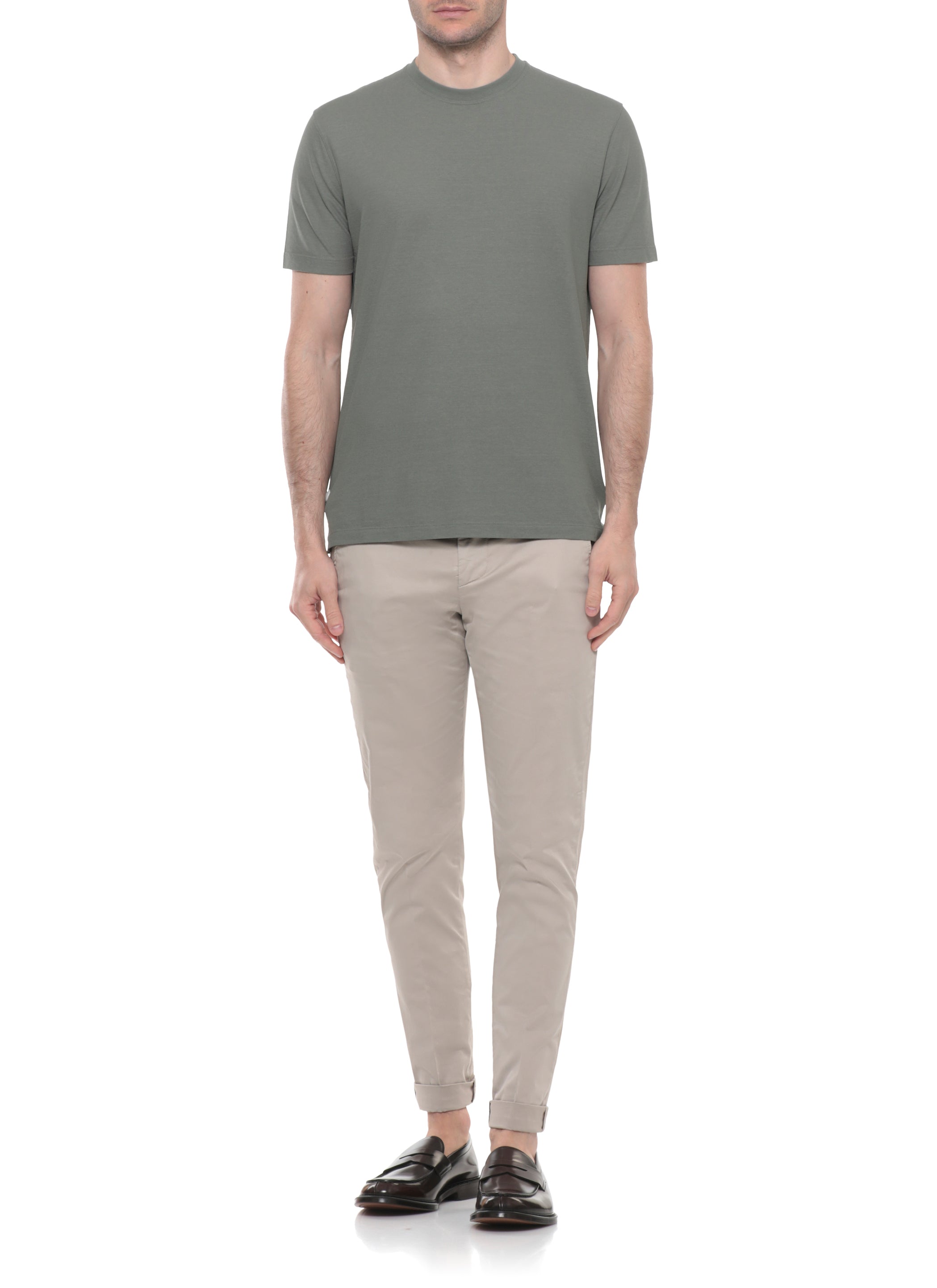 Zanone T-shirts and Polos Green Cotton