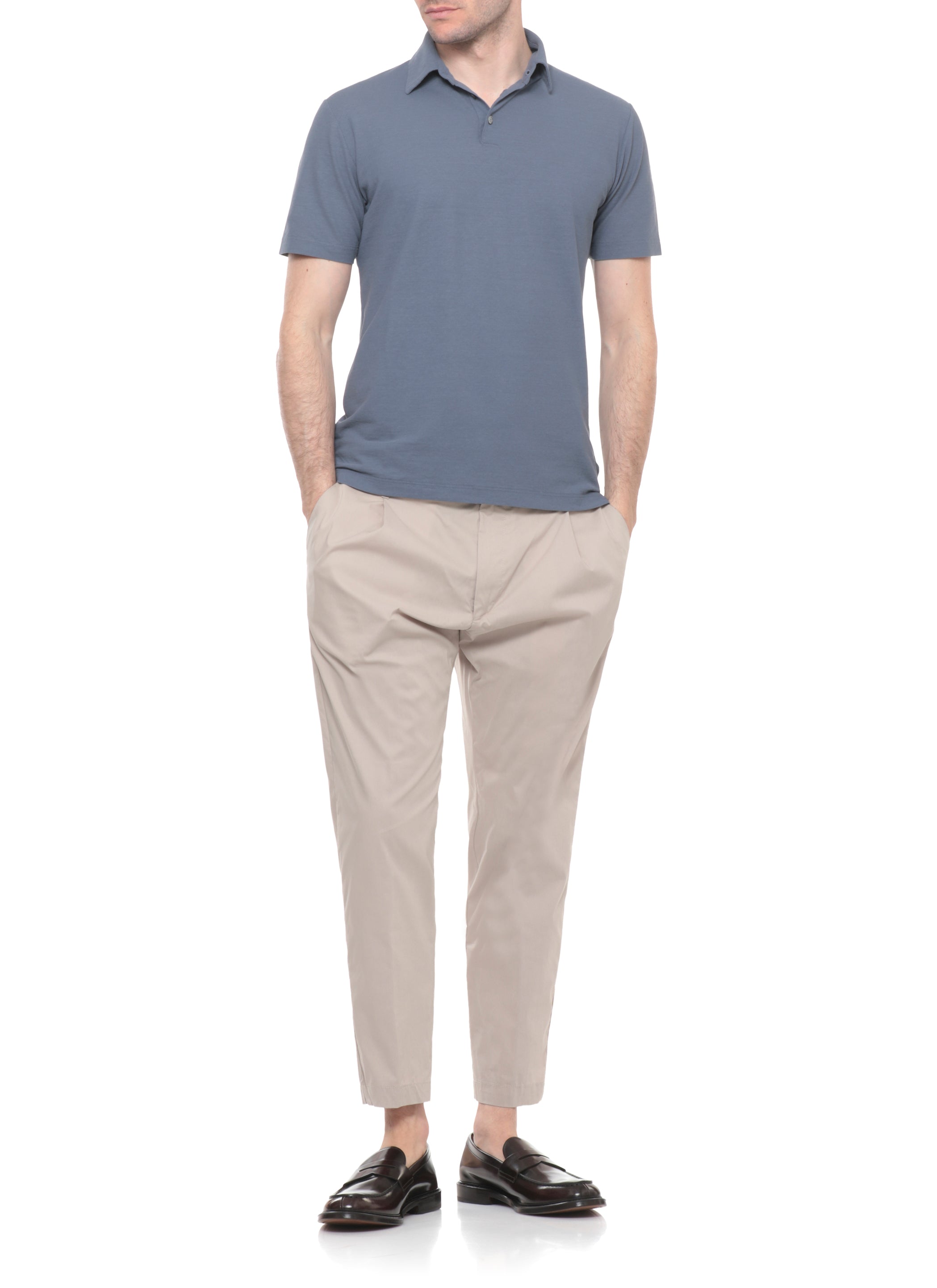 Zanone T-shirts and Polos Blue Cotton