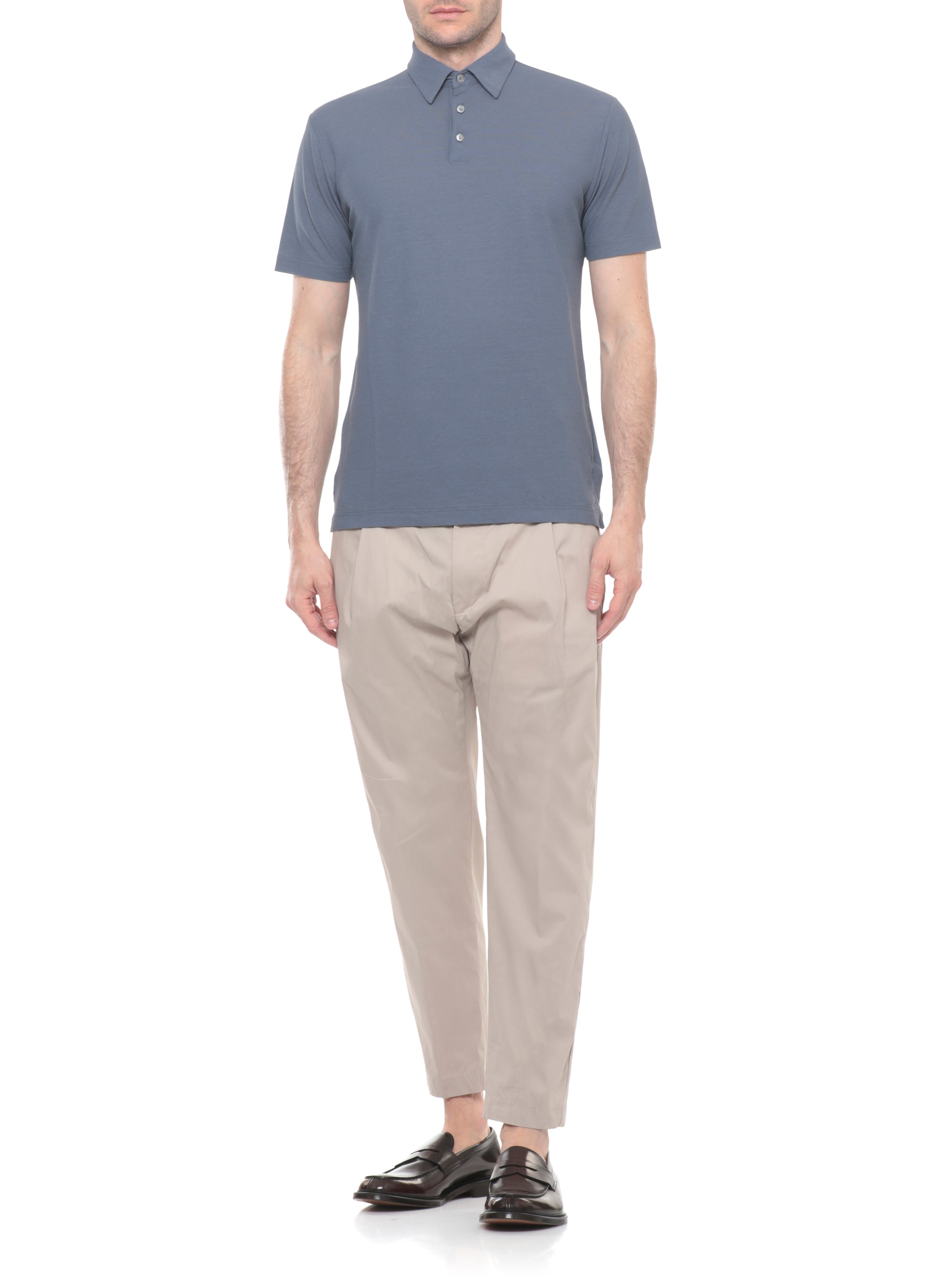 Zanone T-shirts and Polos Blue Cotton