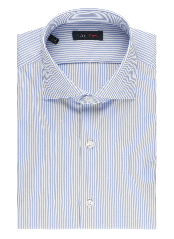 Fay Shirts Blue Cotton