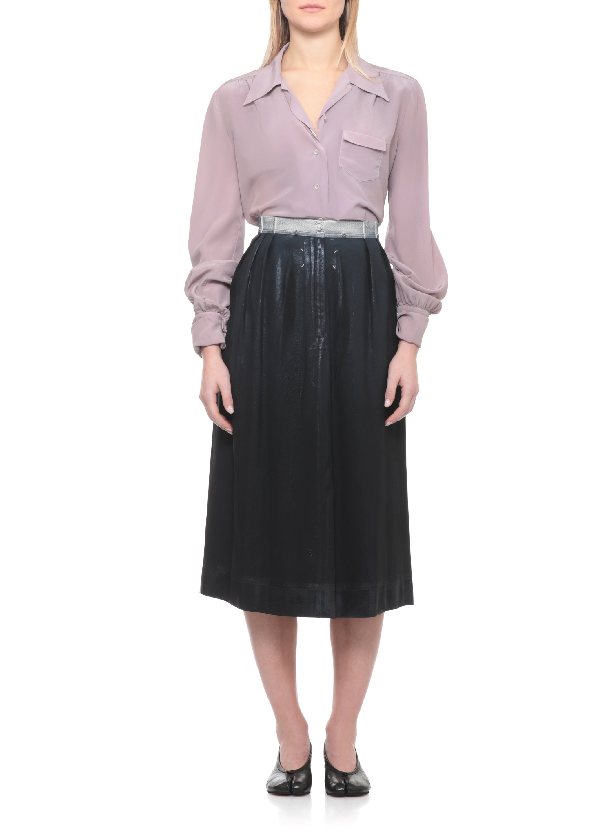 Maison Margiela Shirts Pink Silk