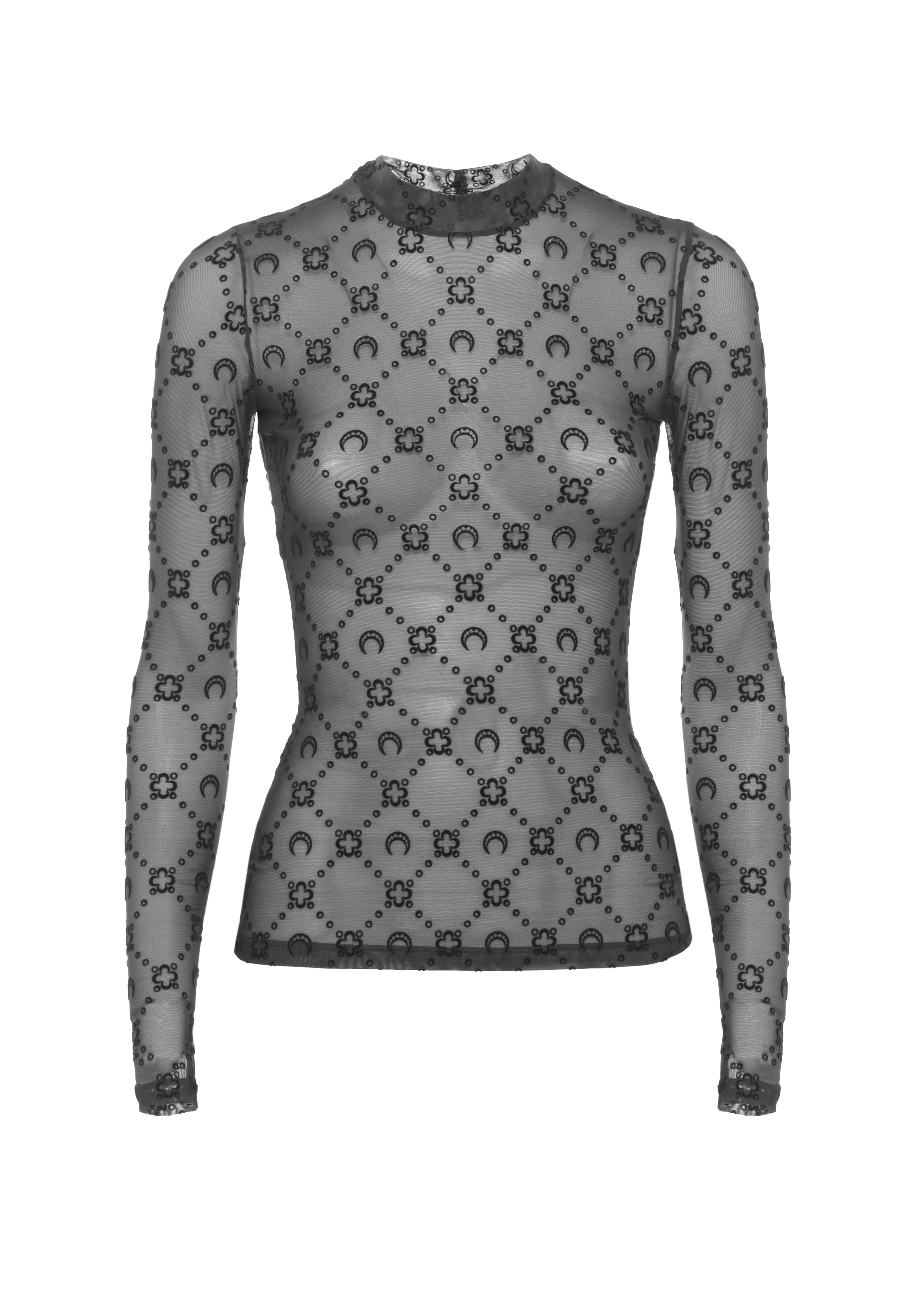 MARINE SERRE Sweaters Black Poliammide Elastan