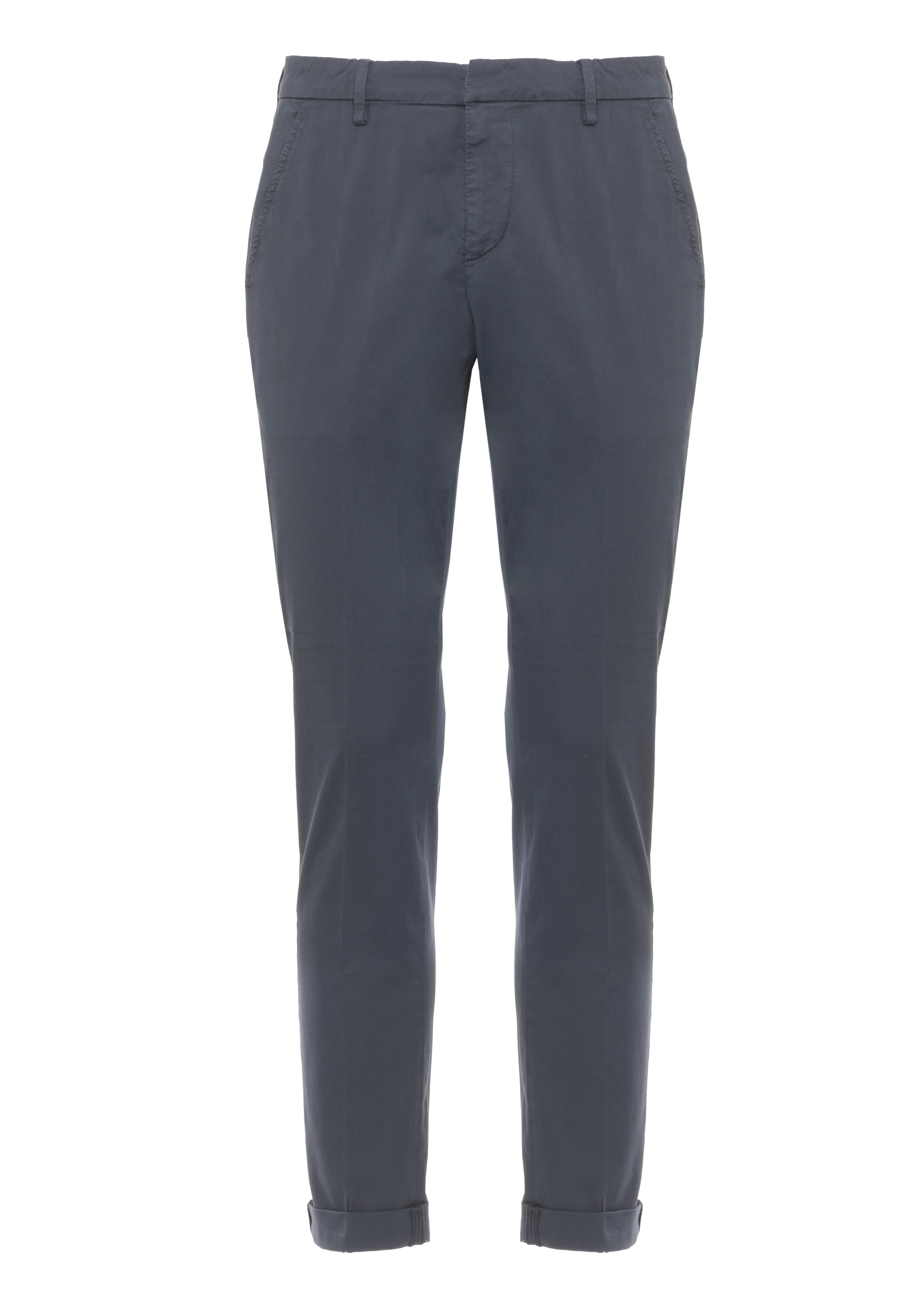 Dondup Trousers Blue Cotton Elastane
