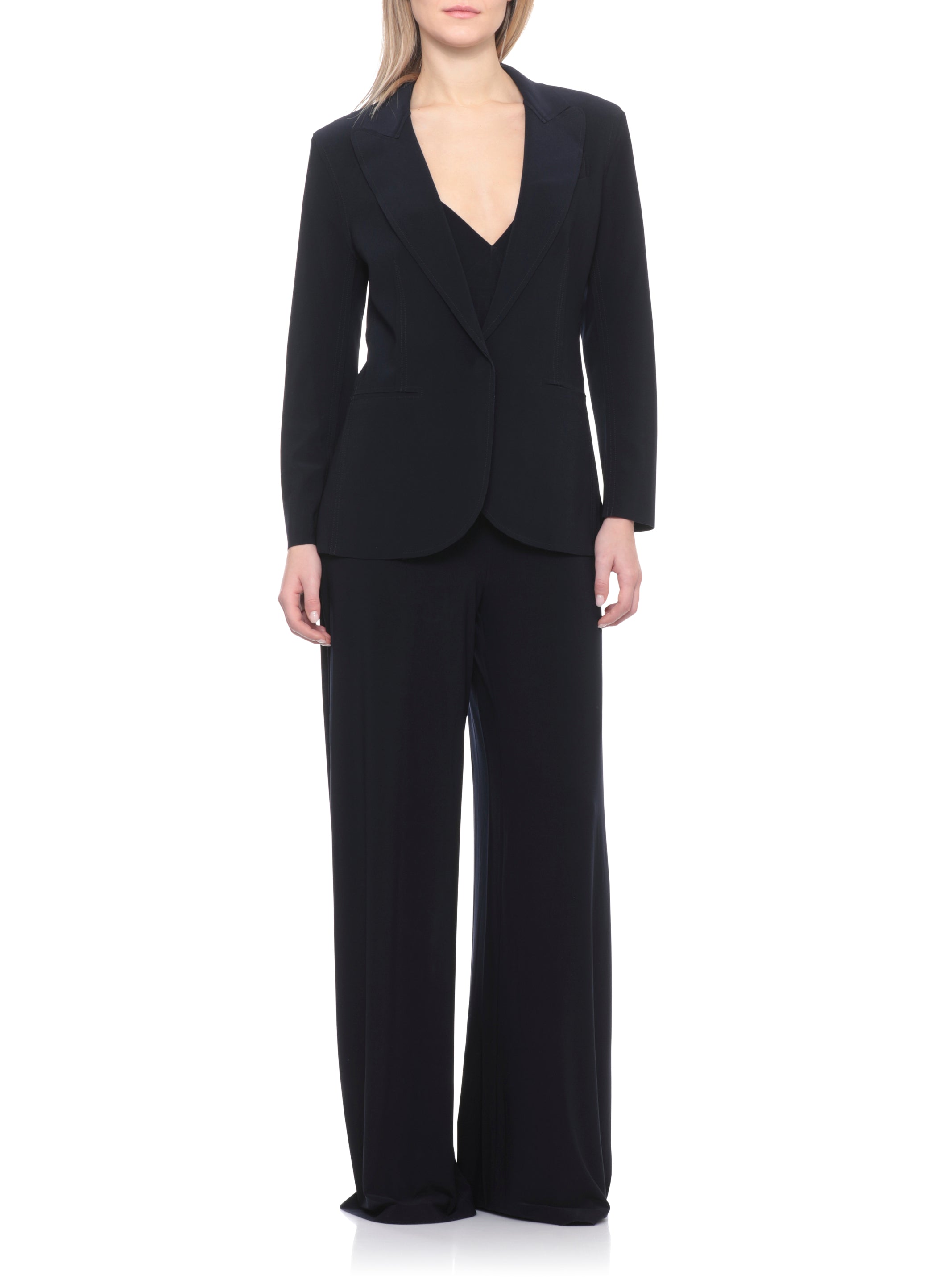 Norma Kamali Jackets Blue Polyester Elastane