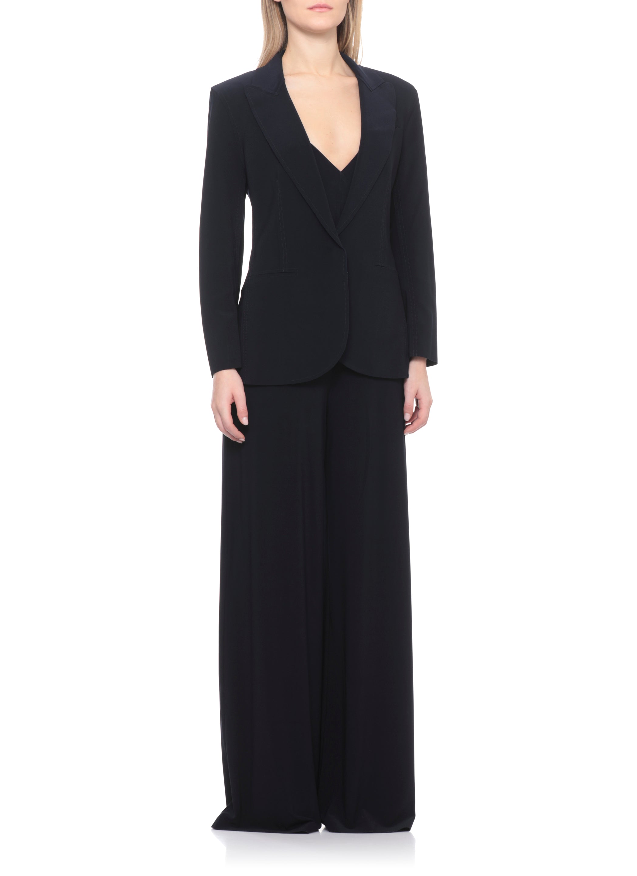 Norma Kamali Jackets Blue Polyester Elastane
