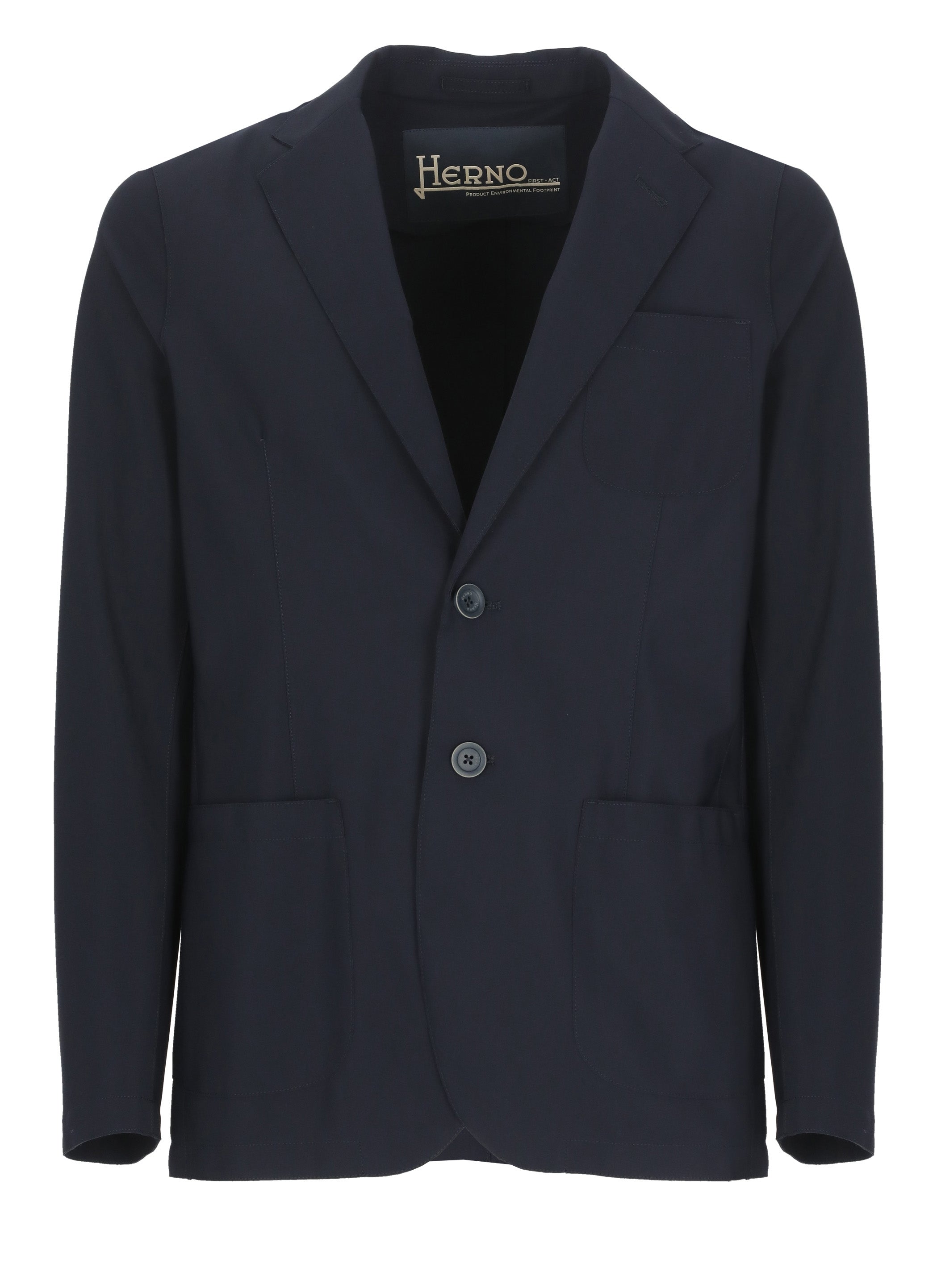 Herno Jackets Blue Polyammide Elastane