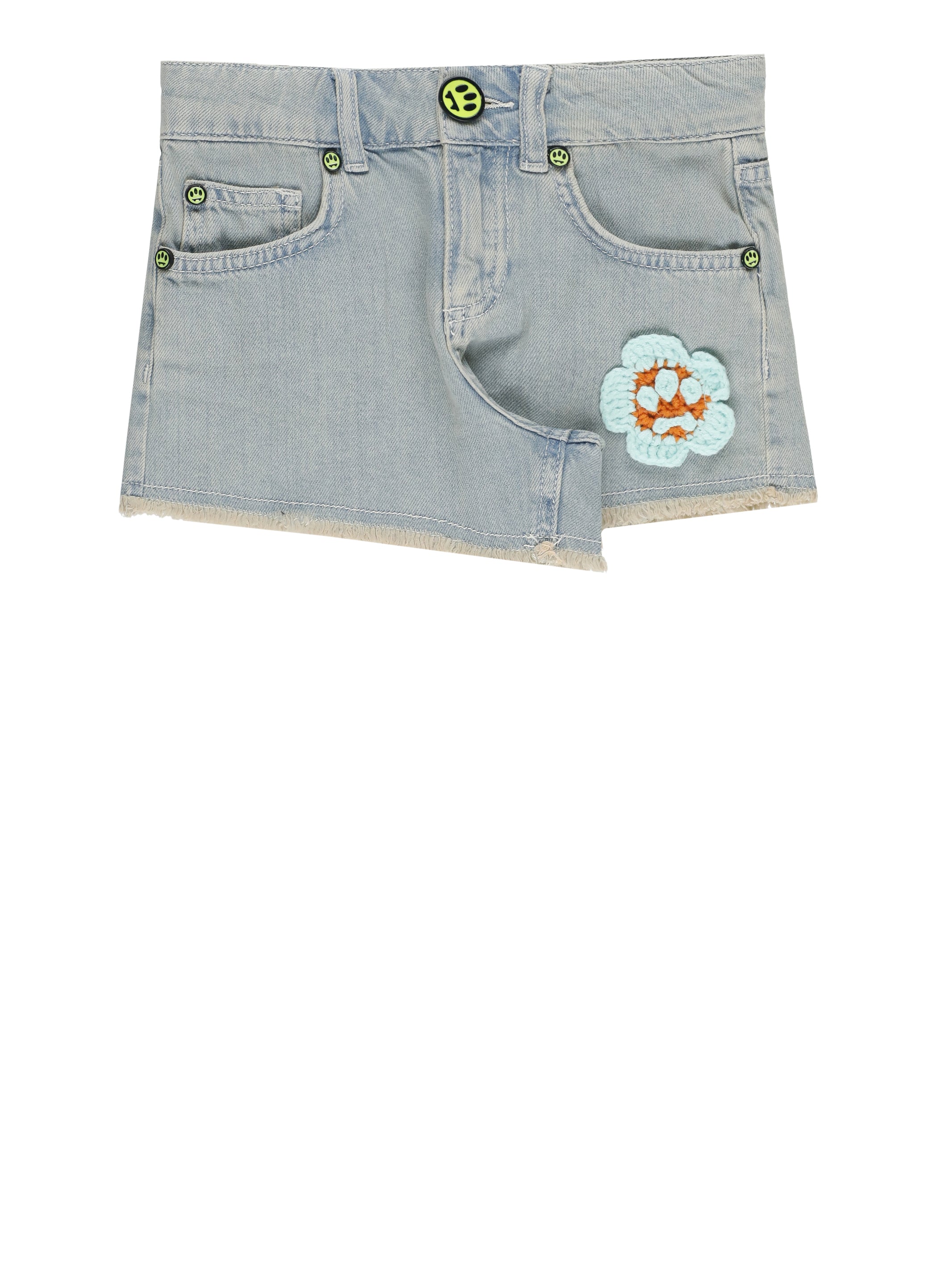 BARROWS Shorts Blue Cotton