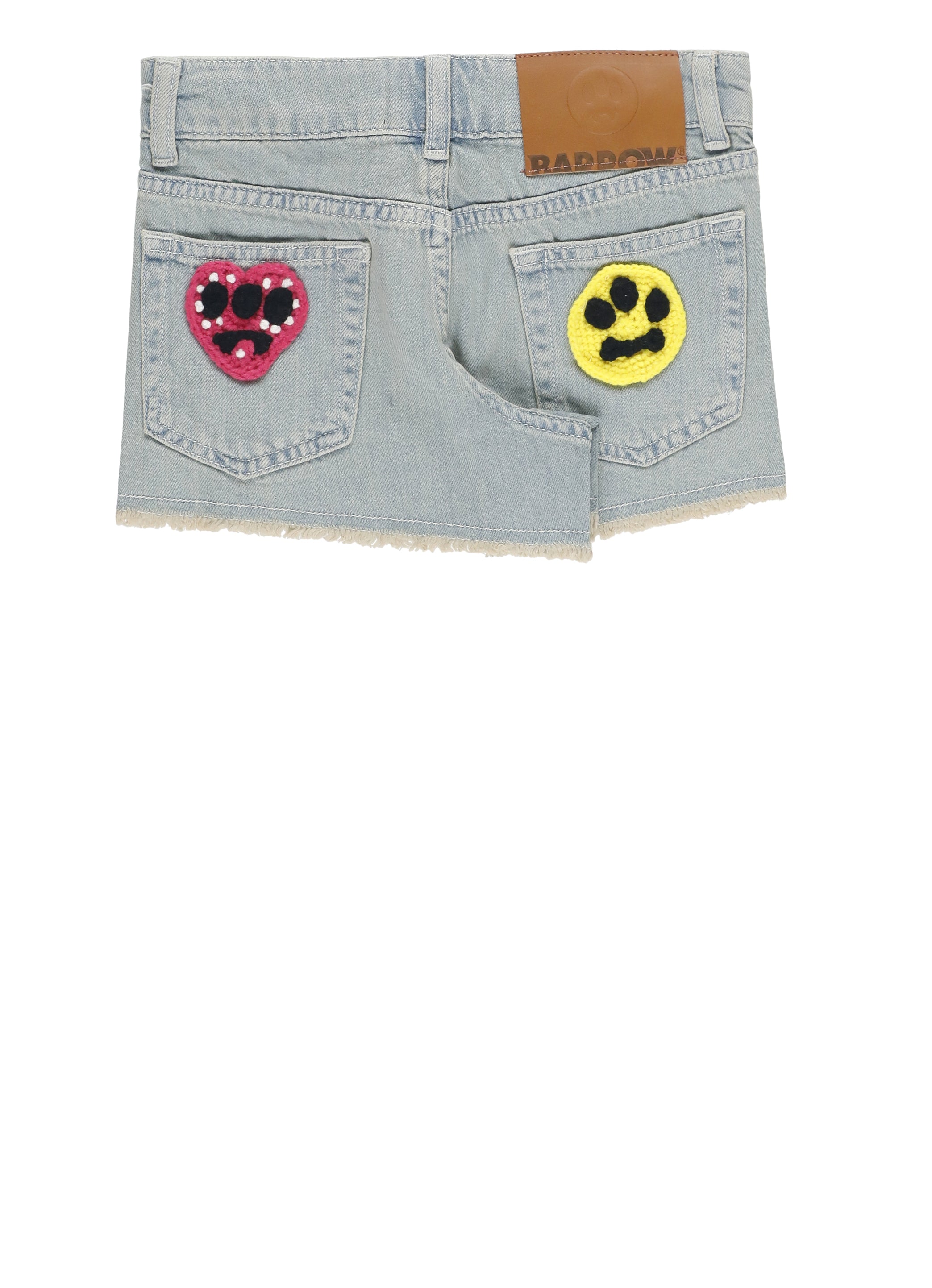 BARROWS Shorts Blue Cotton