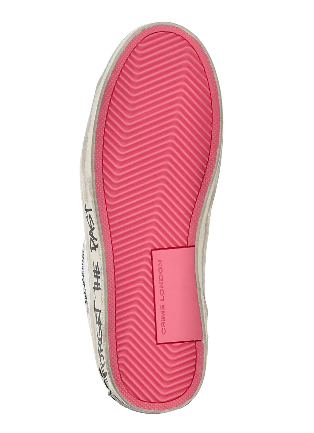 Crime London Sneakers White Cow Leather Sole: Rubber