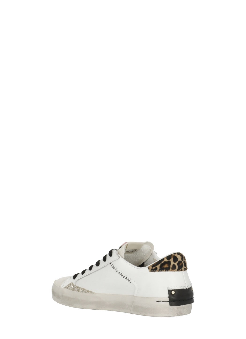 Crime London Sneakers White Cow Leather Sole: Rubber