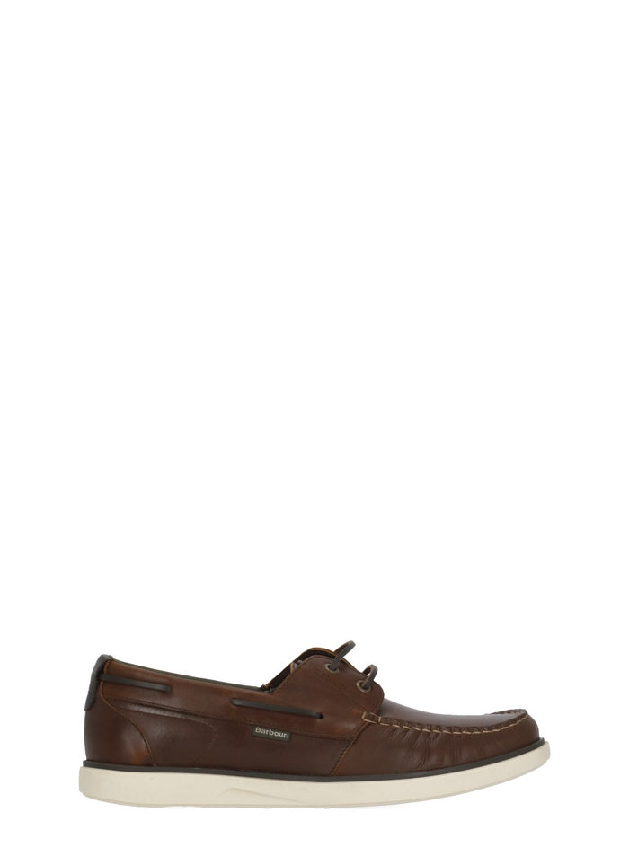 Barbour Flat shoes Brown Cow Leather Sole: Rubber