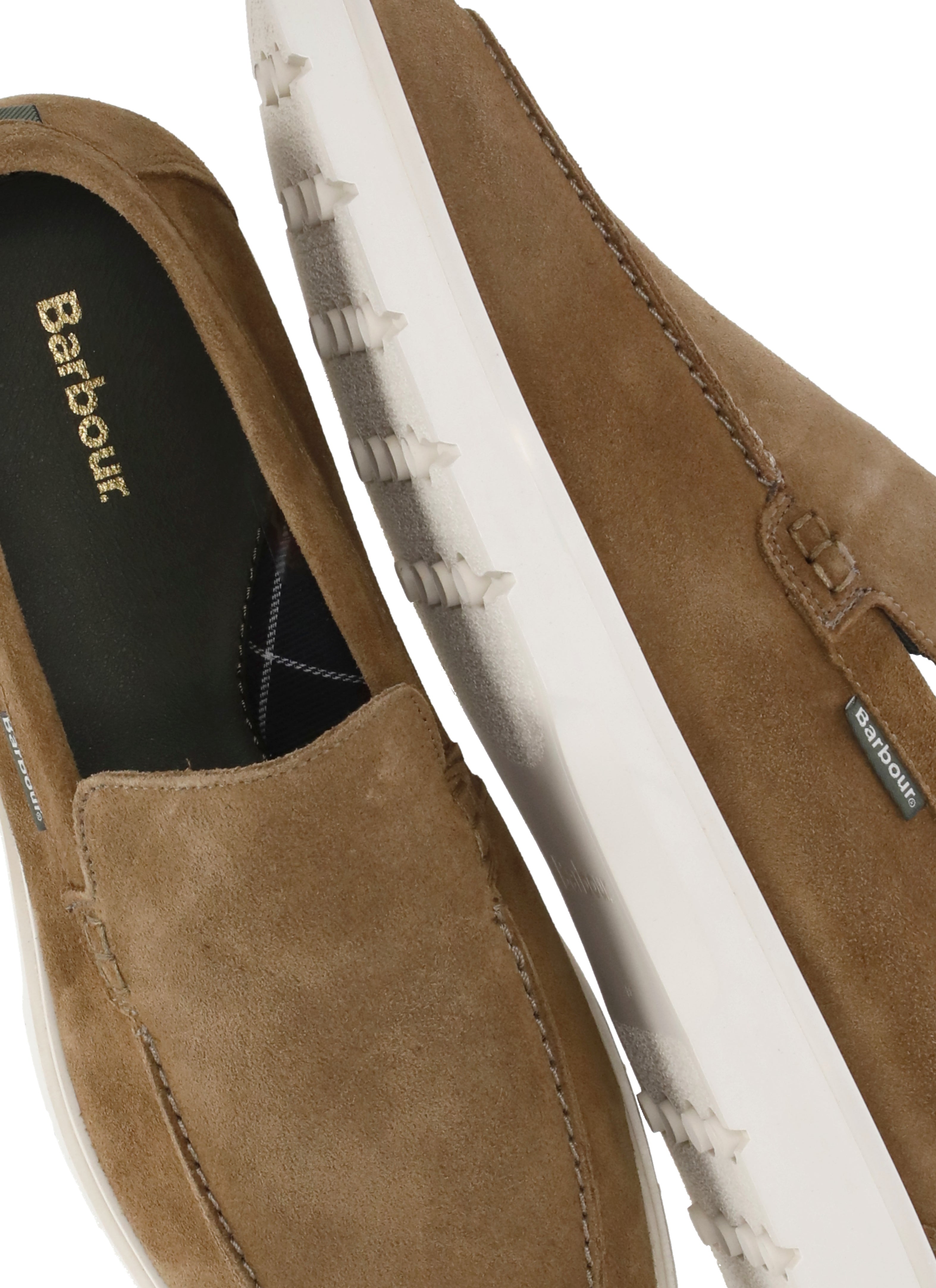 Barbour Flat shoes Brown Cow Leather Sole: Rubber