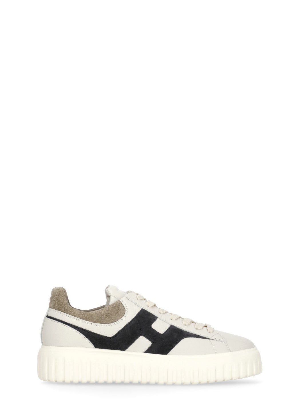 Hogan Sneakers Ivory Cowhide Sole: Rubber