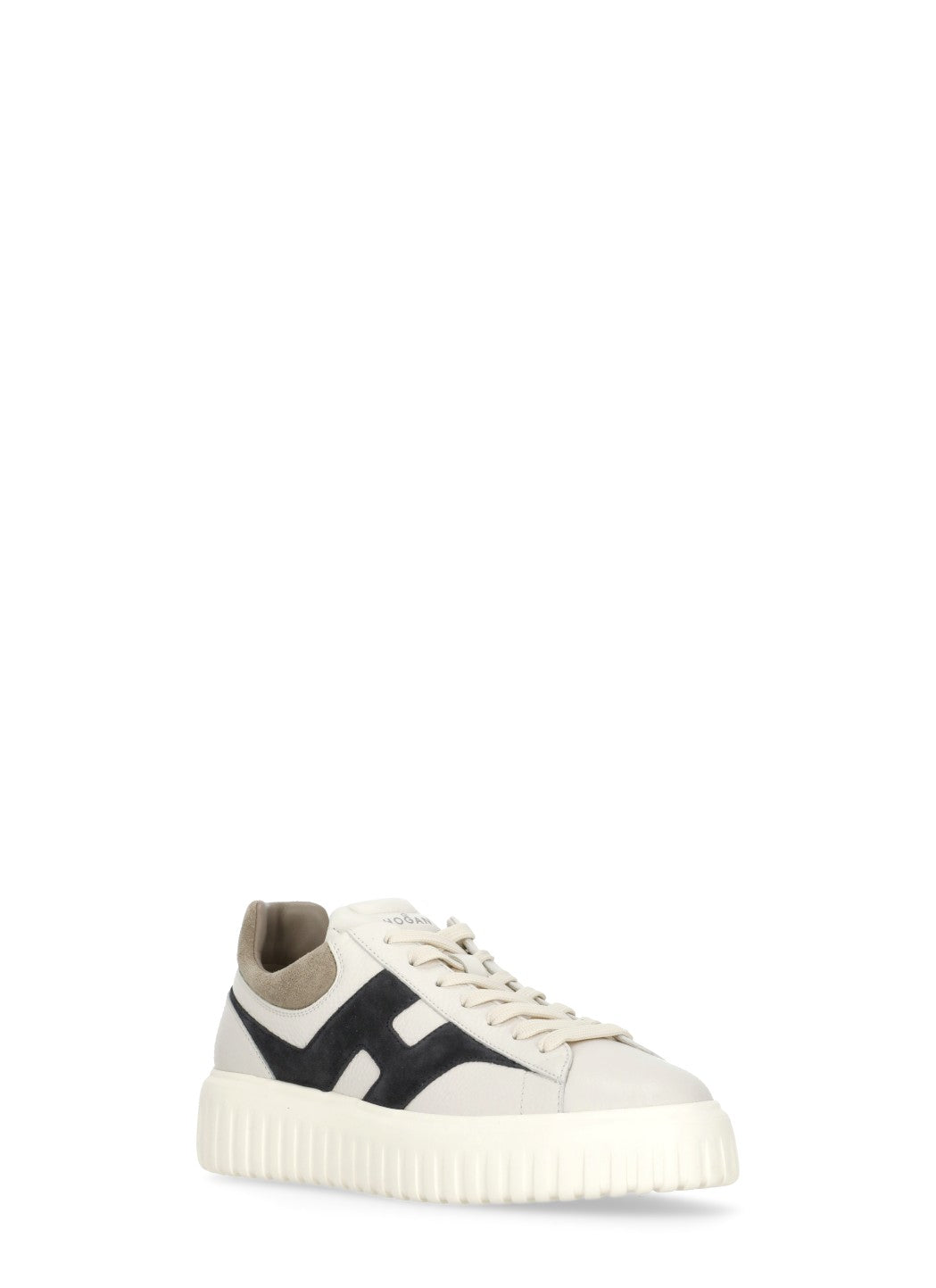 Hogan Sneakers Ivory Cowhide Sole: Rubber
