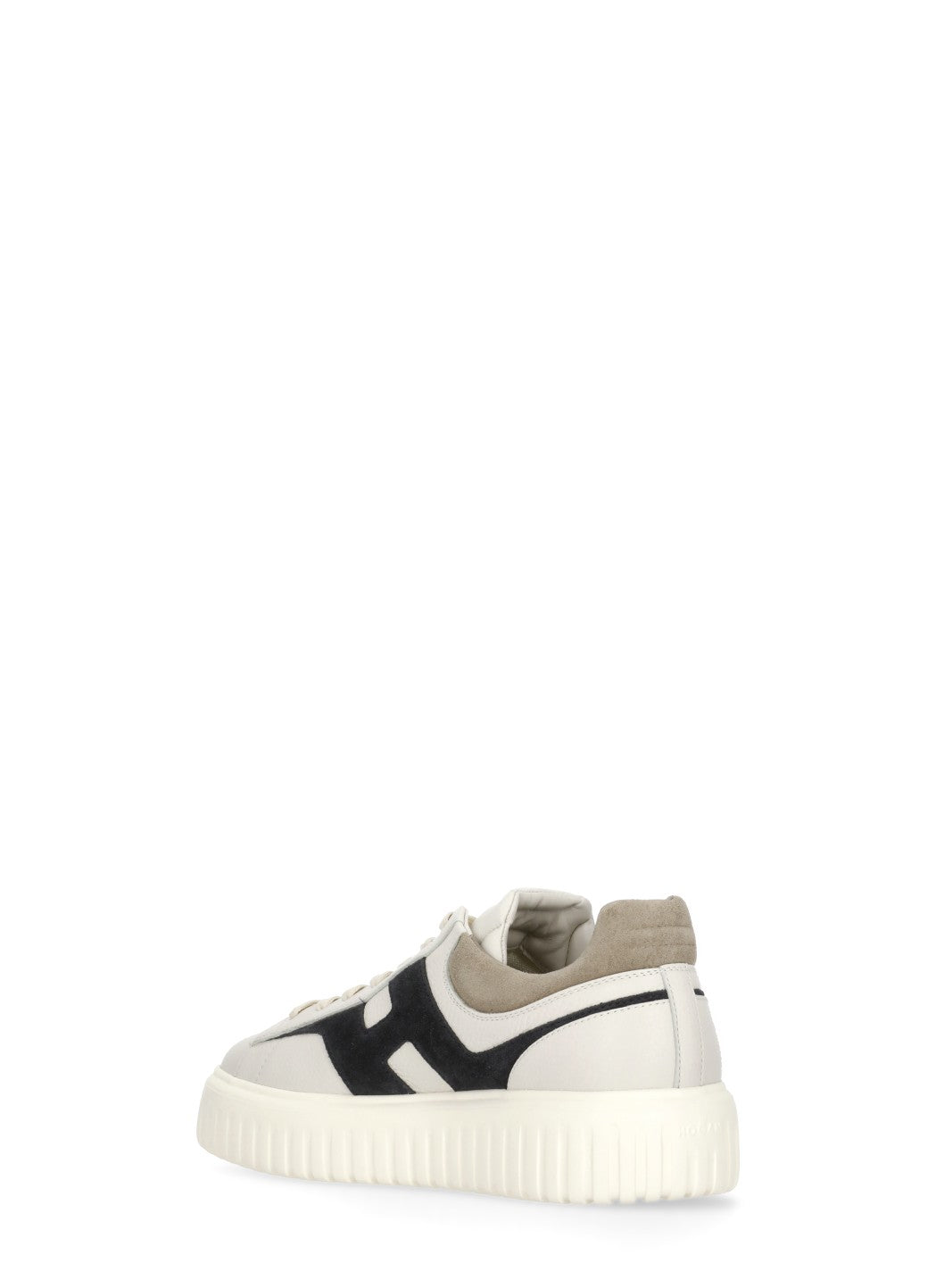 Hogan Sneakers Ivory Cowhide Sole: Rubber