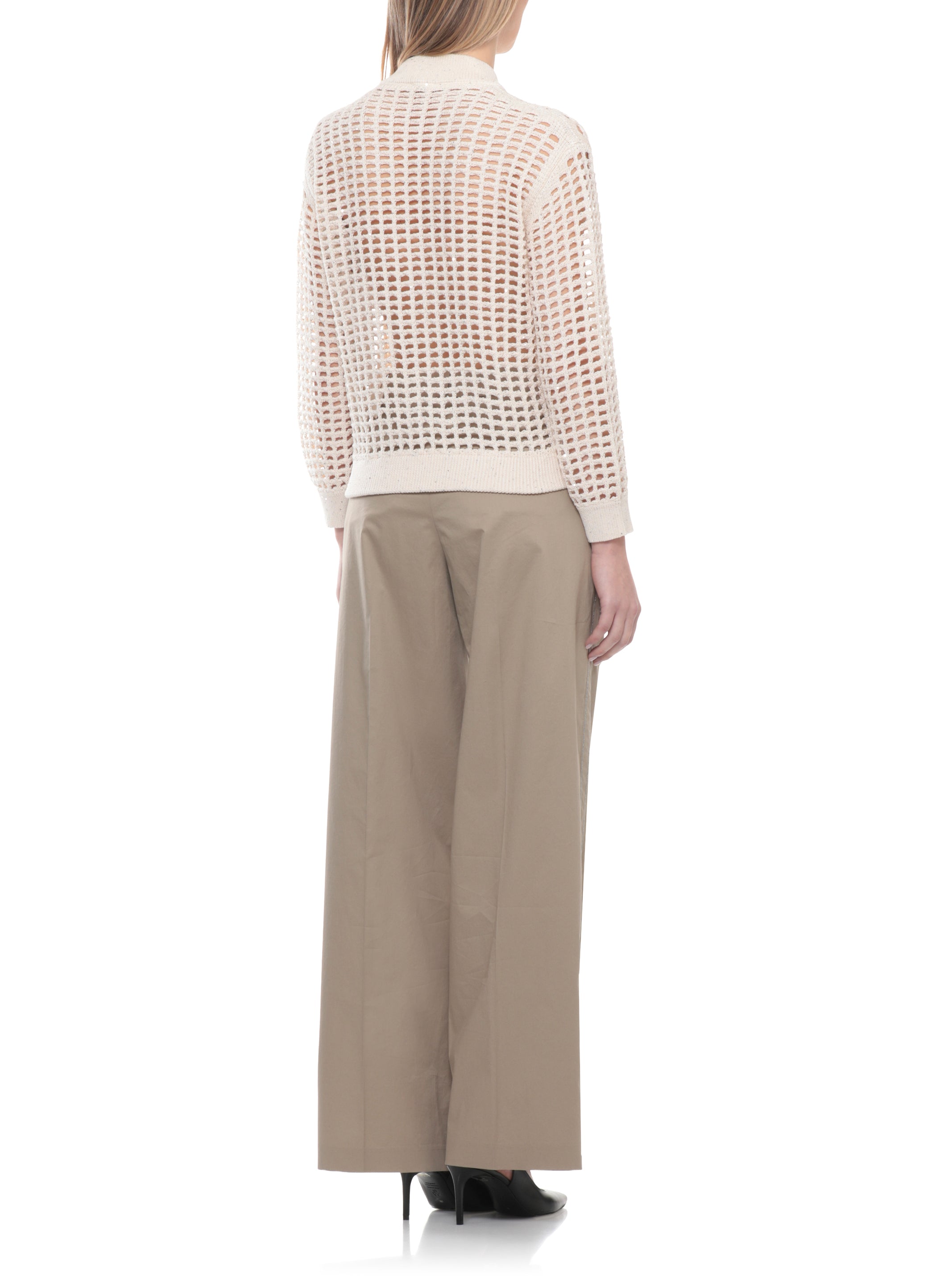 Peserico Sweaters Beige Cotton Polyester
