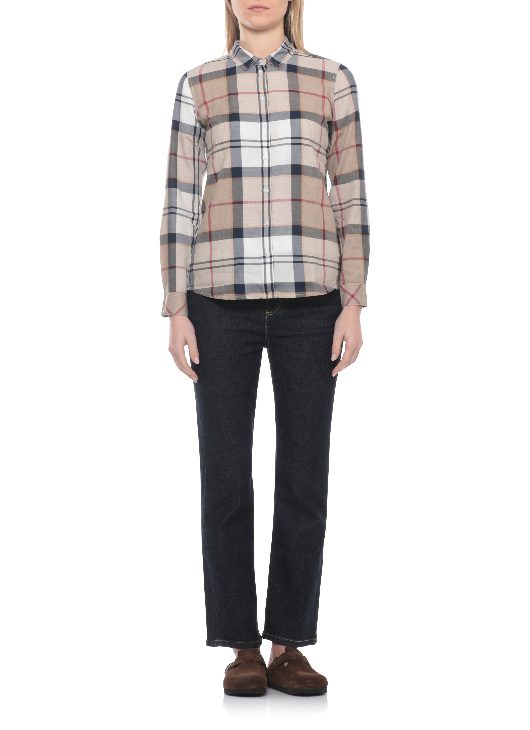 Barbour Shirts Beige Cotton