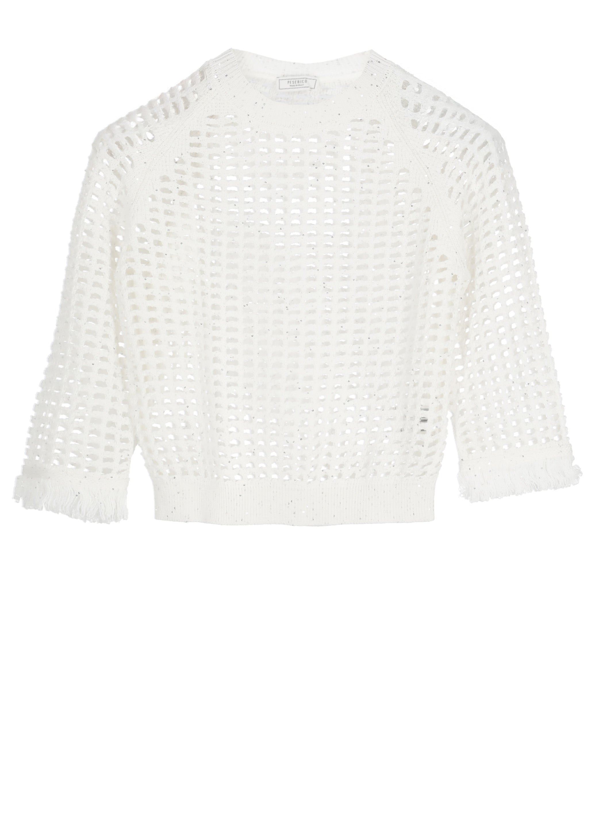 Peserico Sweaters Ivory Cotton Polyester