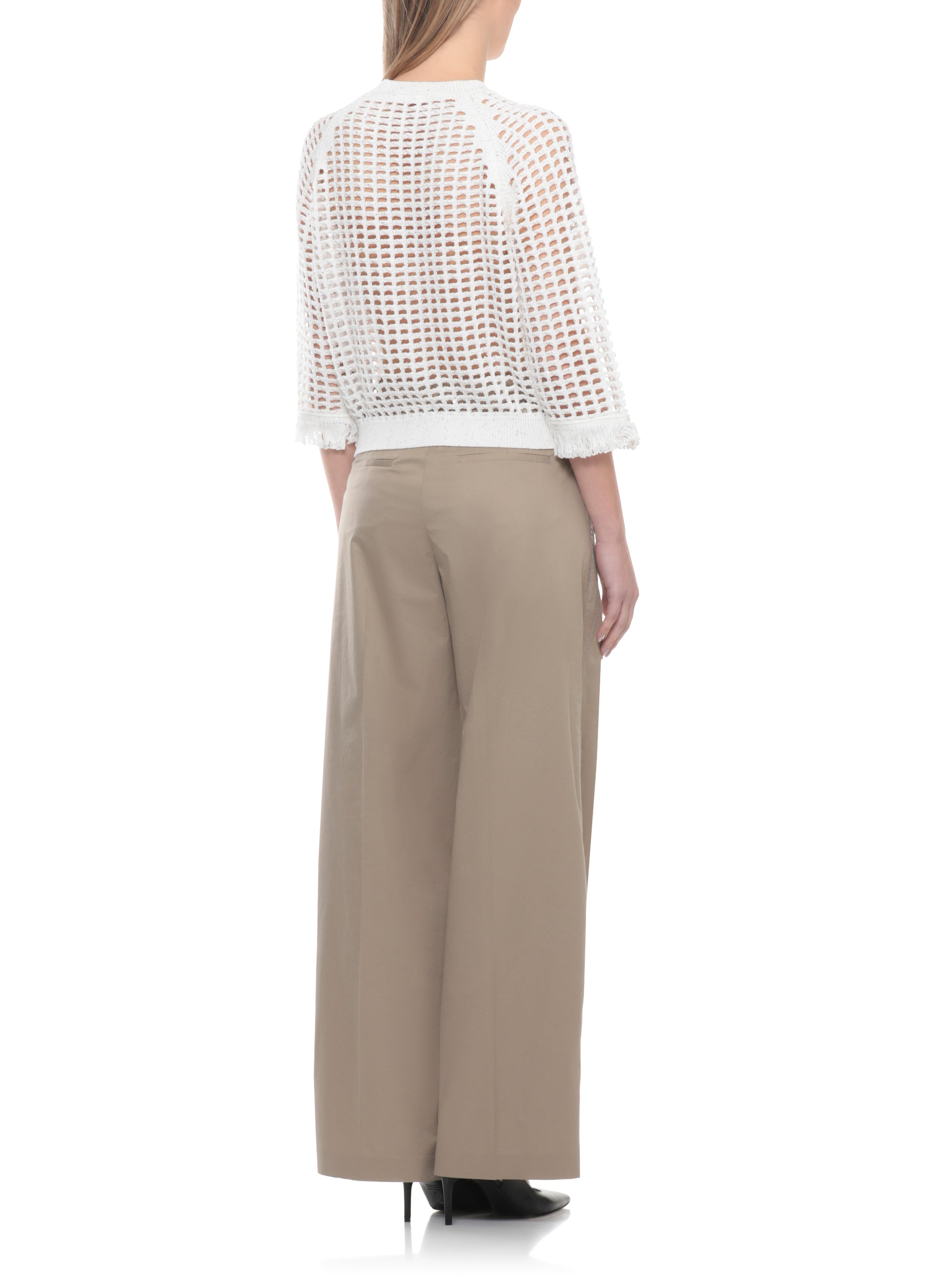 Peserico Sweaters Ivory Cotton Polyester