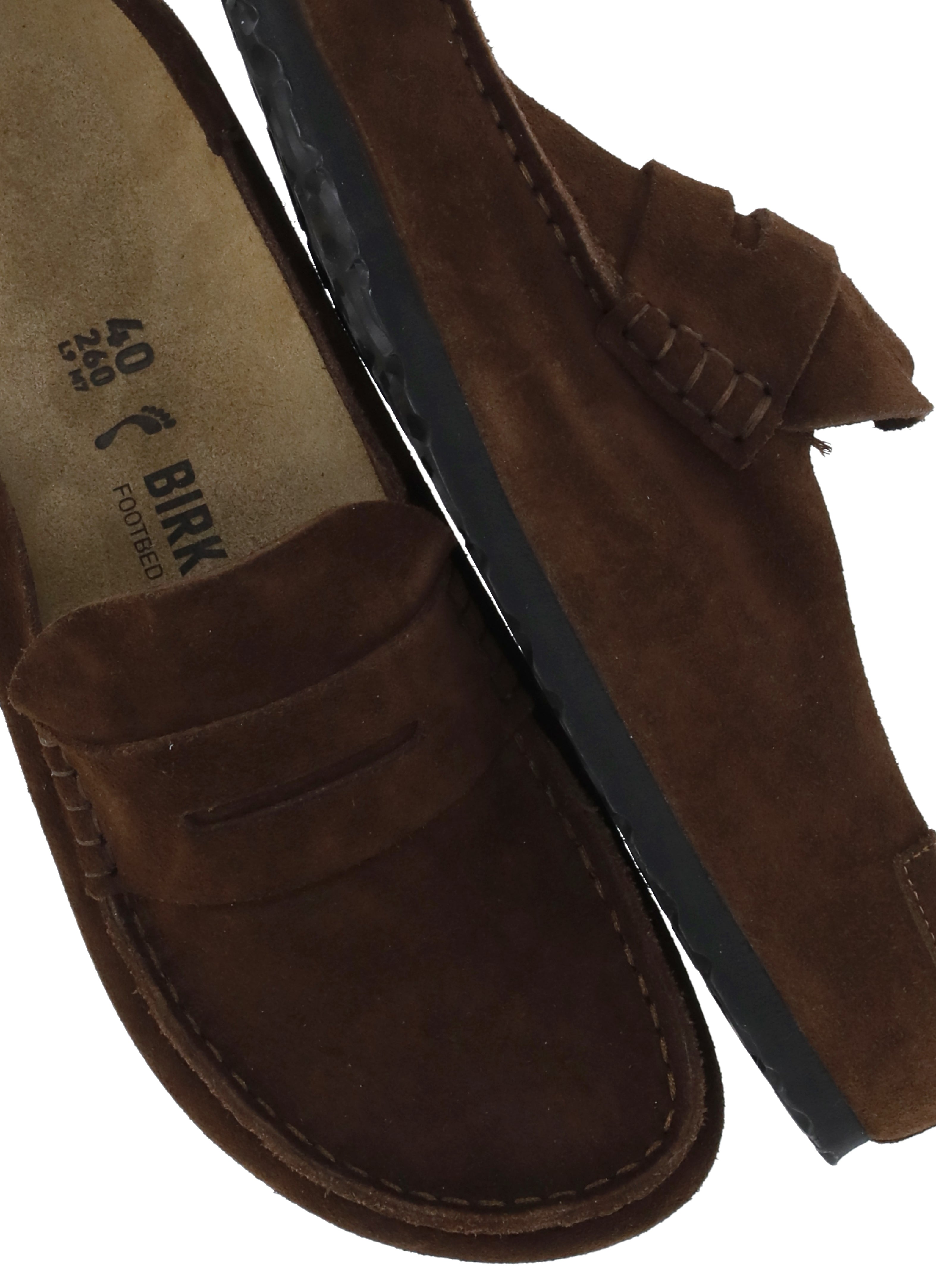 Birkenstock Sandals Brown Cow Leather Sole: Rubber