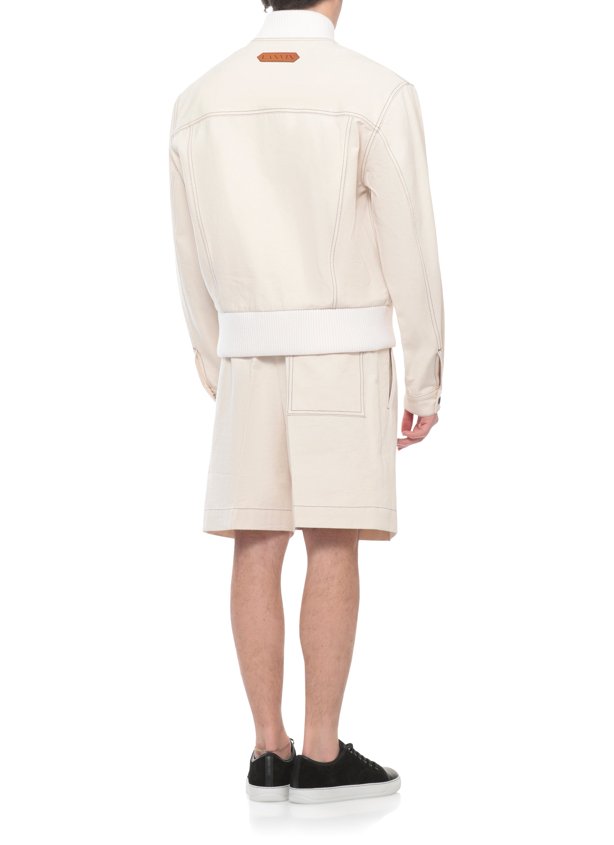 Lanvin Coats Ivory Cotton