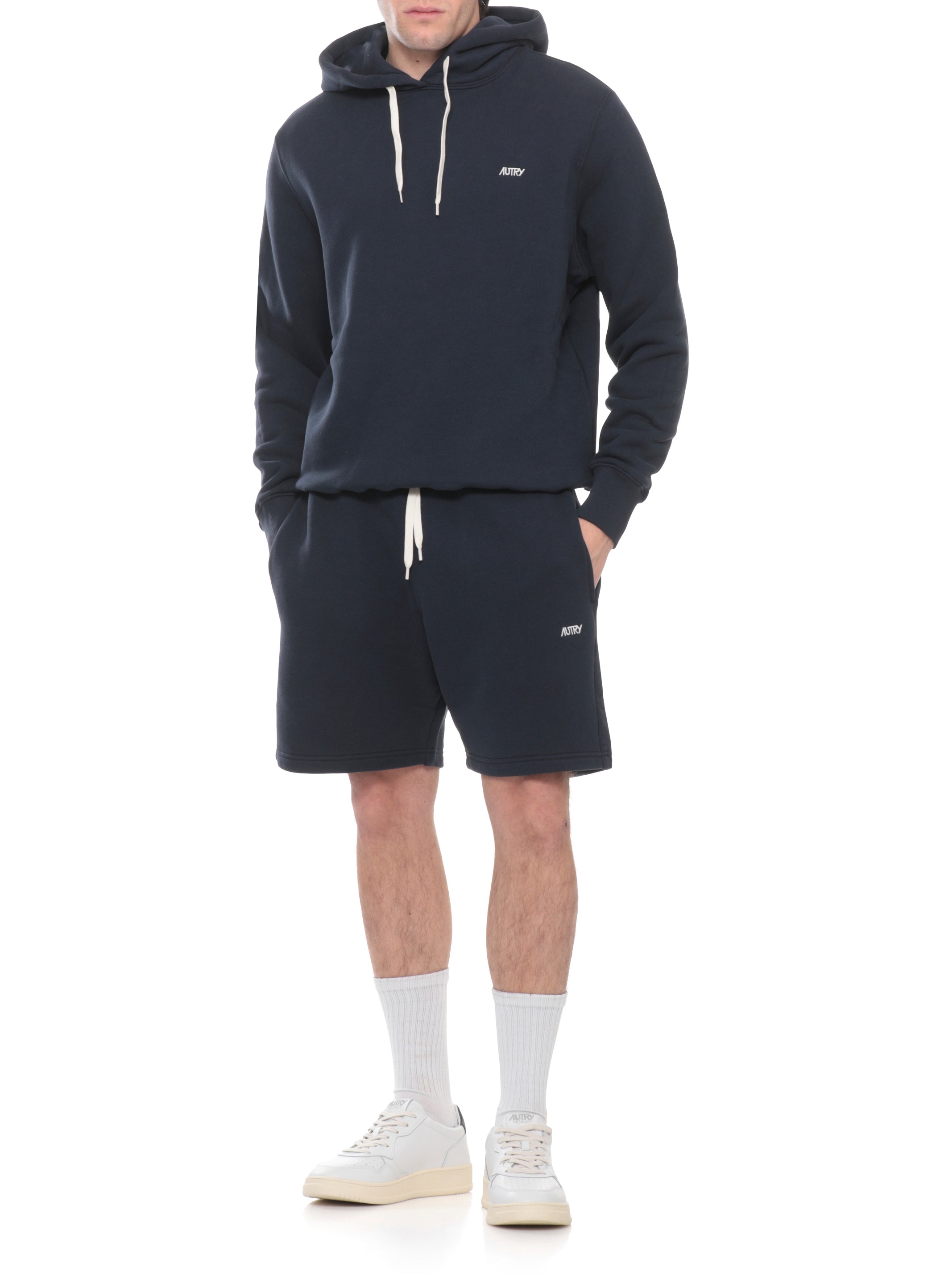 AUTRY Shorts Blue Cotton