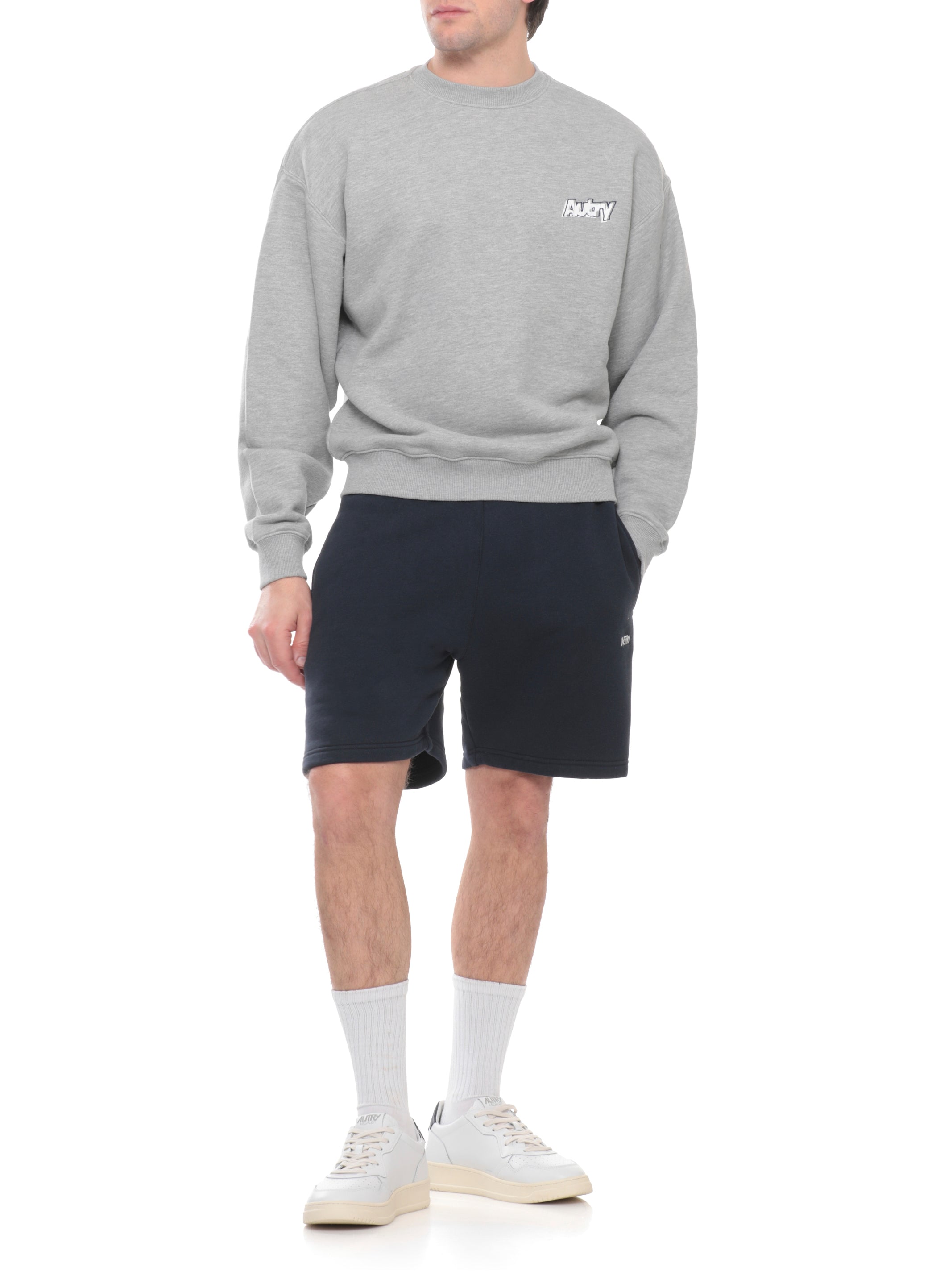 AUTRY Sweaters Grey Cotton