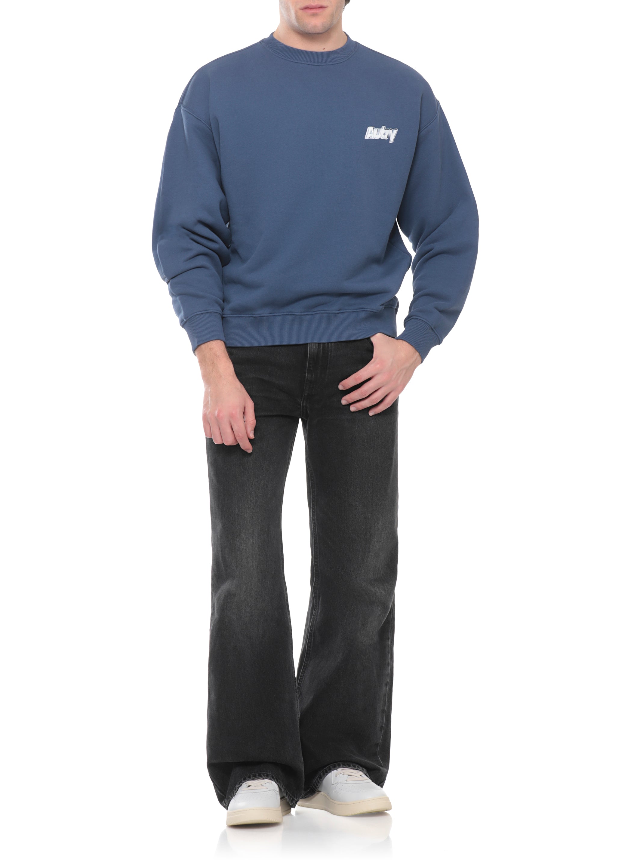 AUTRY Sweaters Blue Cotton