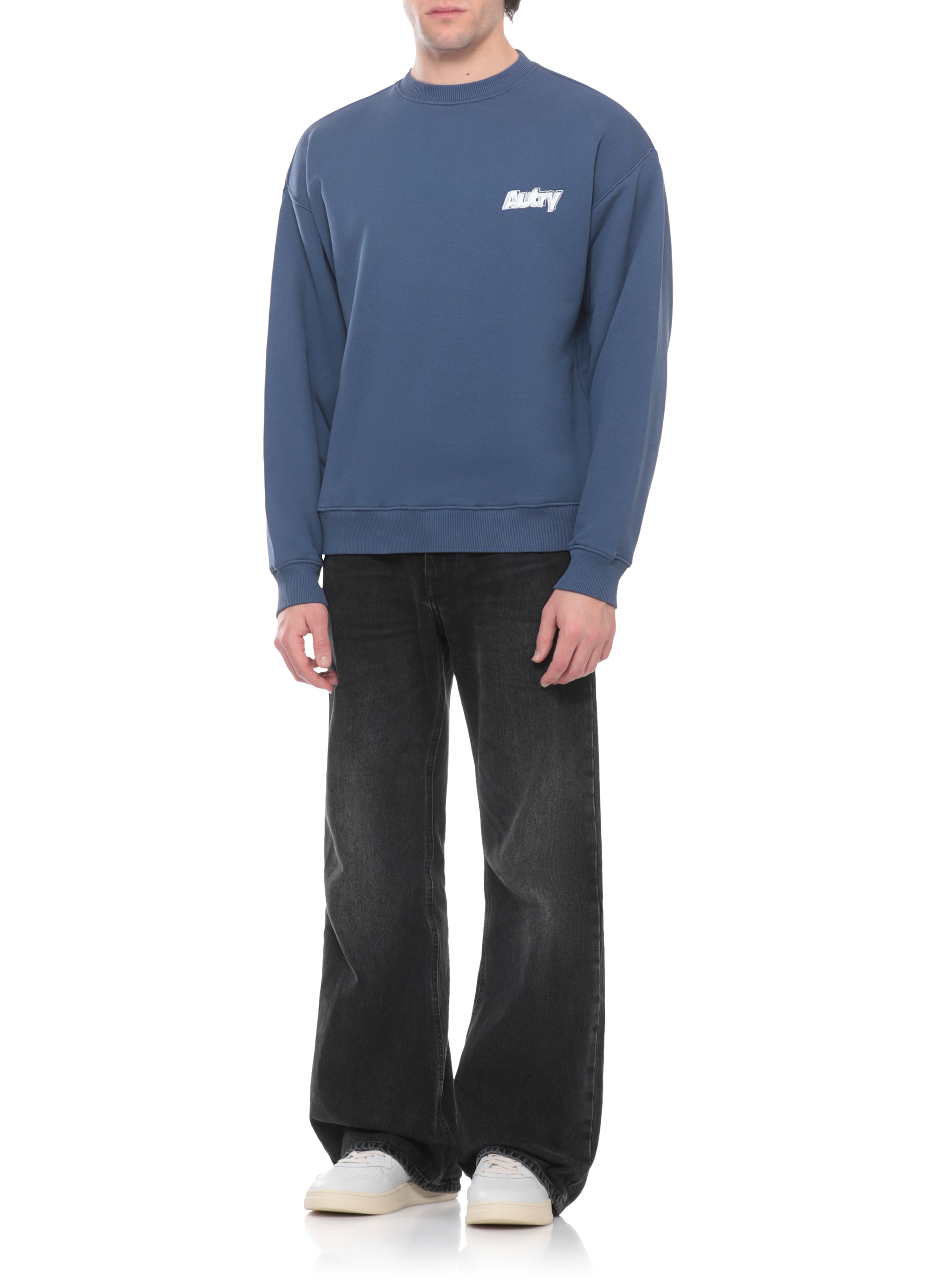 AUTRY Sweaters Blue Cotton