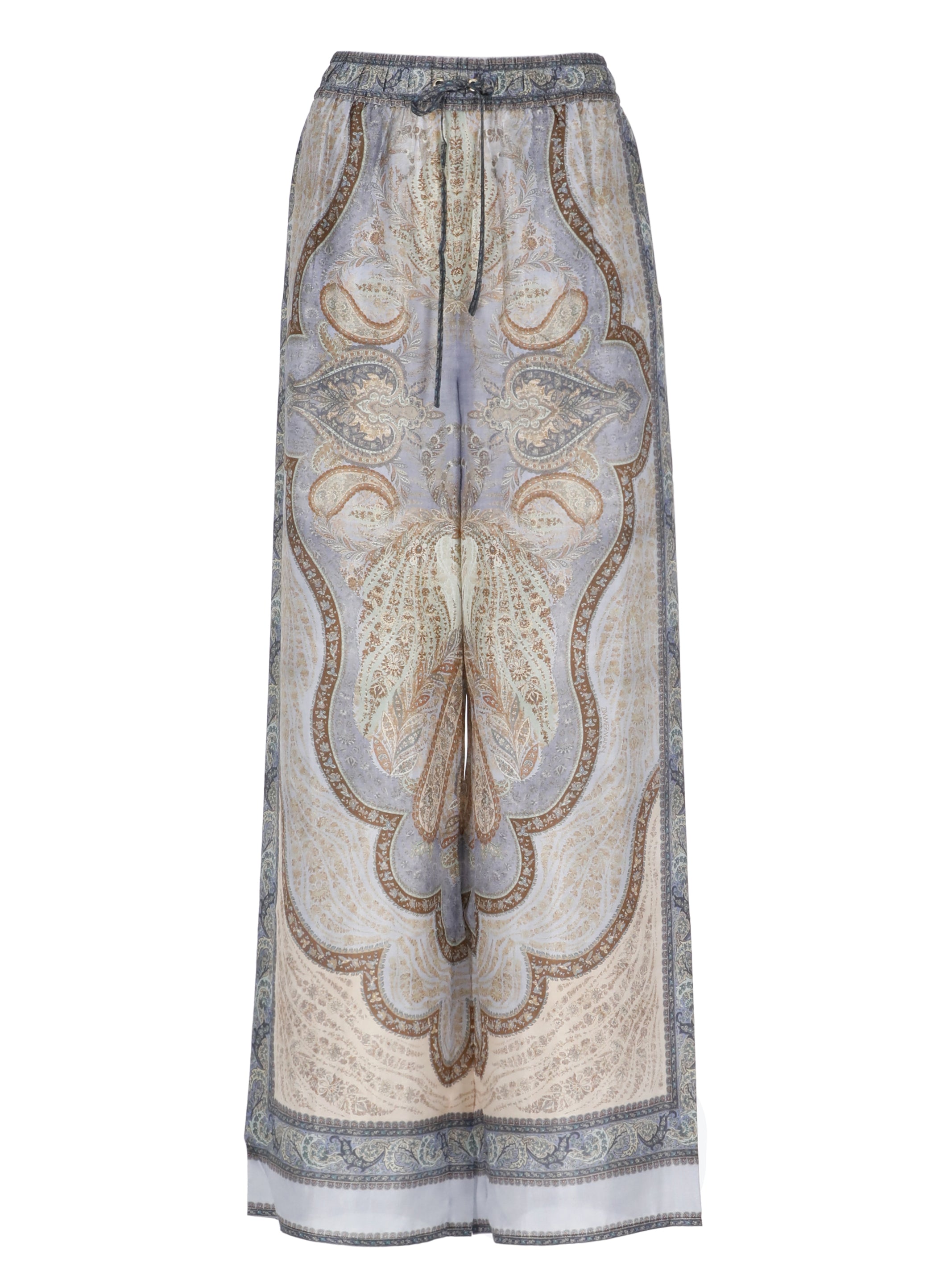 Zimmermann Trousers Purple Silk