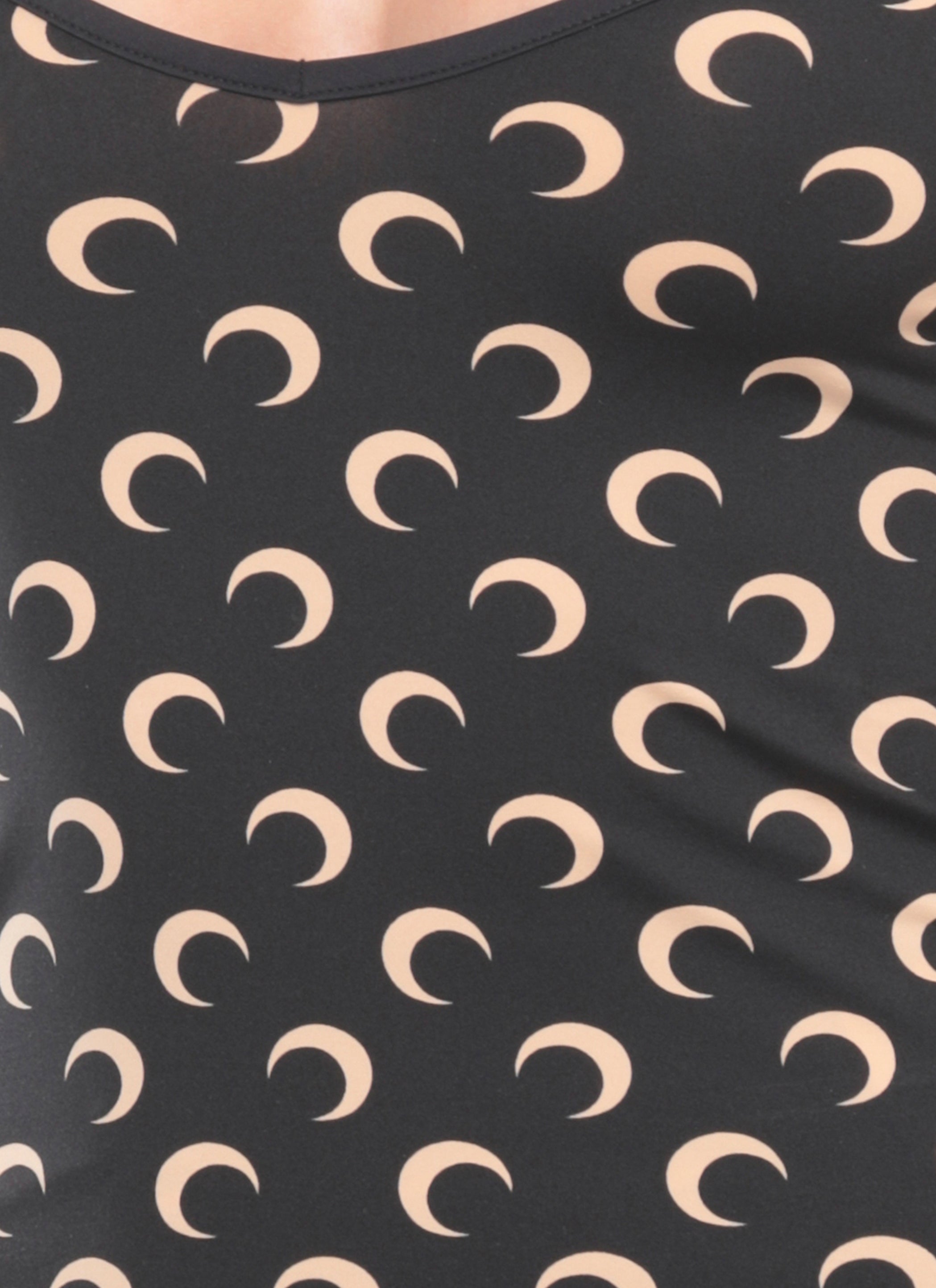 MARINE SERRE Top Black Polyamide Elastane