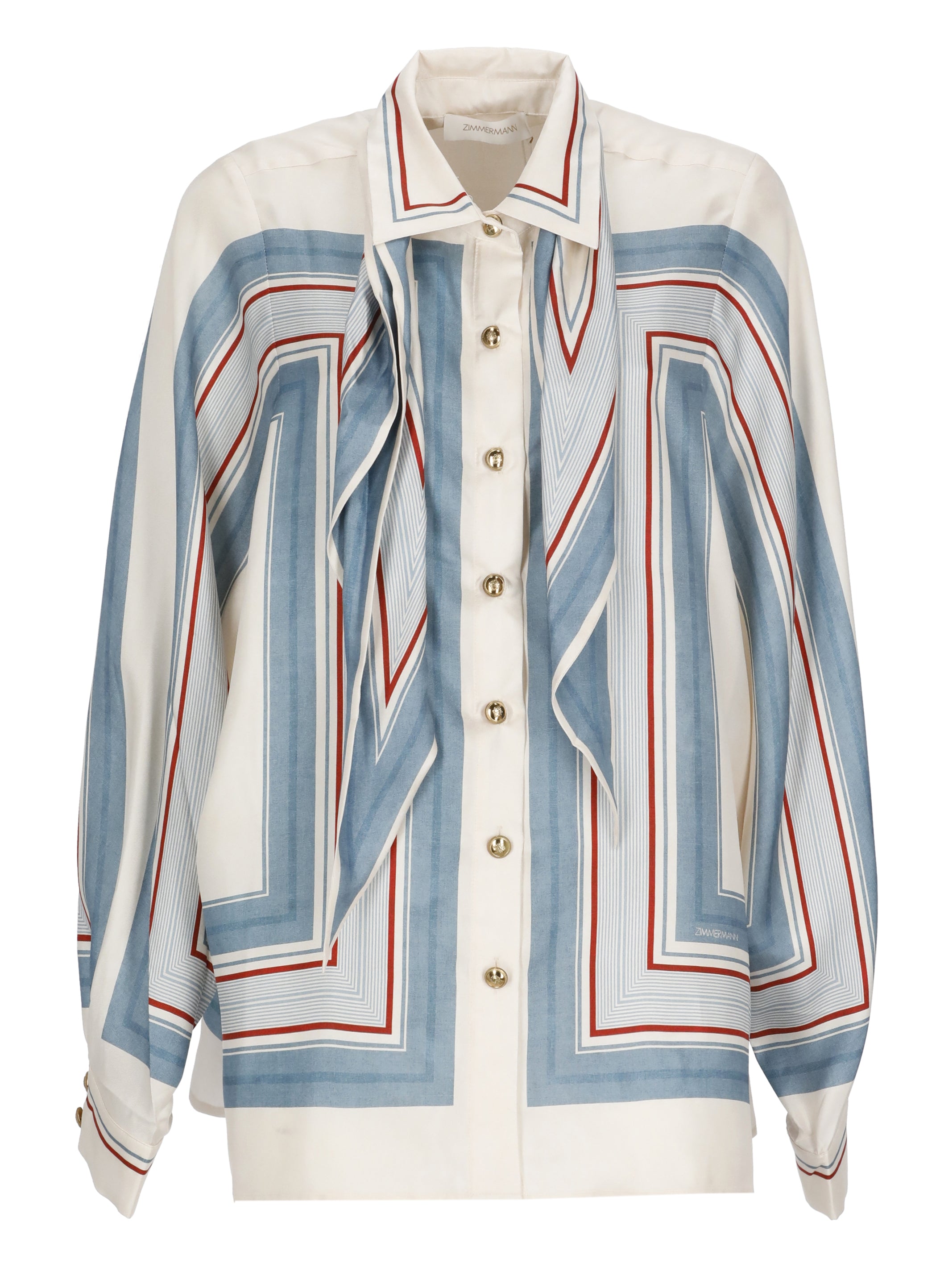 Zimmermann Shirts Ivory Silk