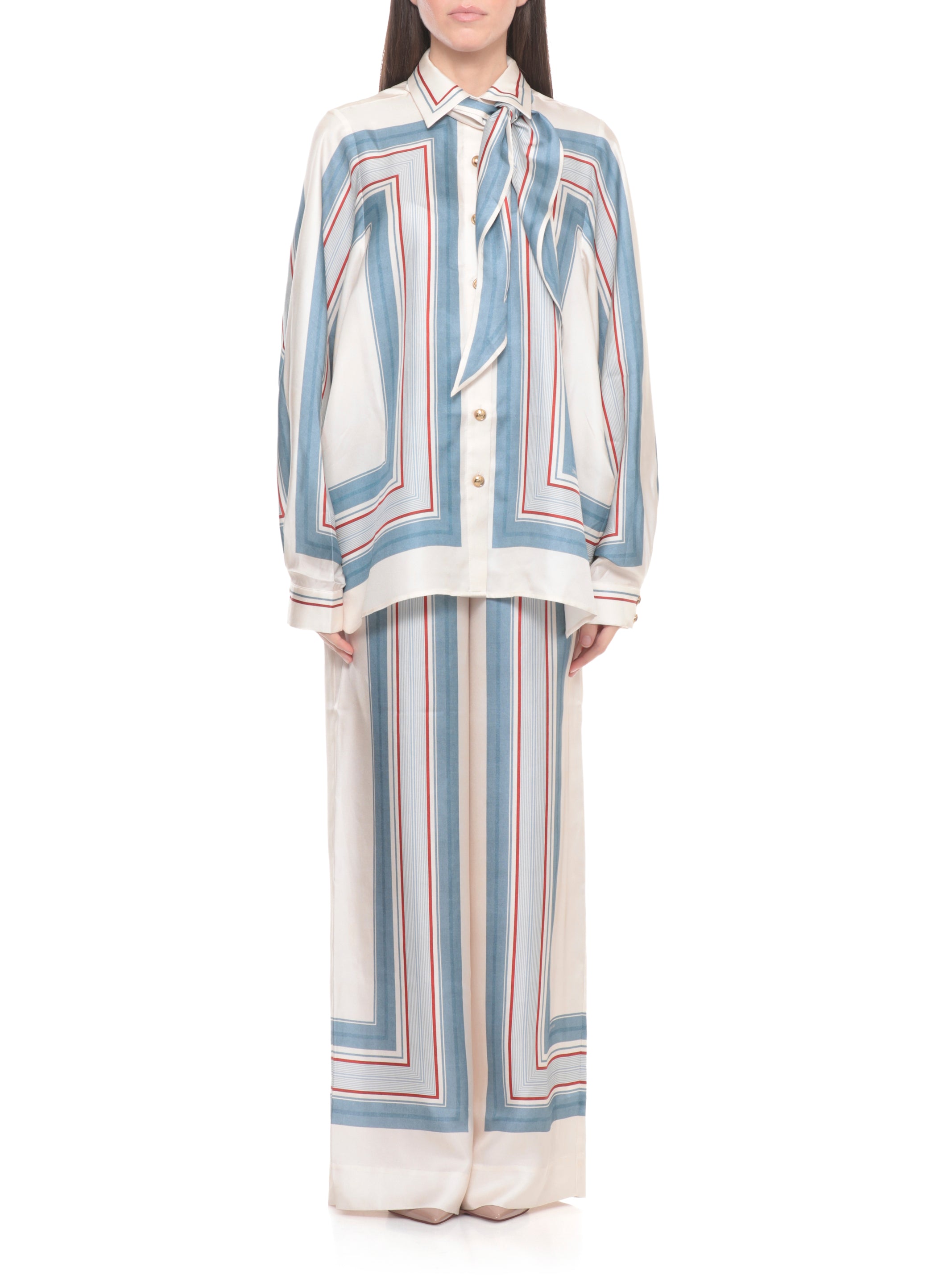 Zimmermann Shirts Ivory Silk